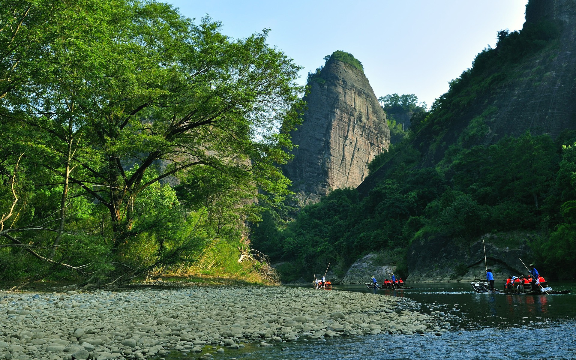 Wuyi jiuqu scenery (photo Works of change) #14 - 1920x1200