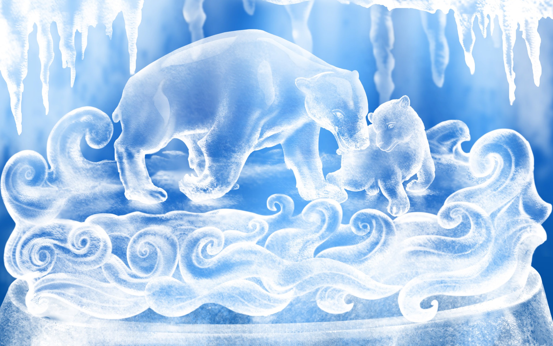 矢量冬日寫真壁紙 #6 - 1920x1200