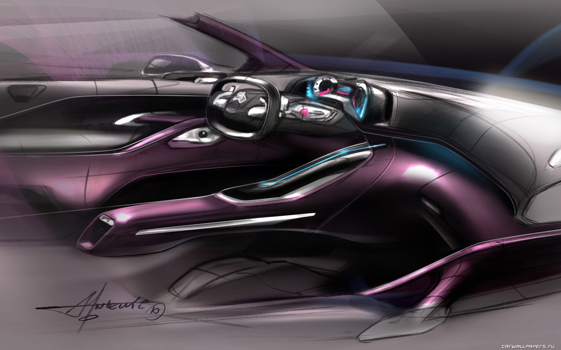 コンセプトカープジョーHR1-2010のHDの壁紙 #33 - 1920x1200