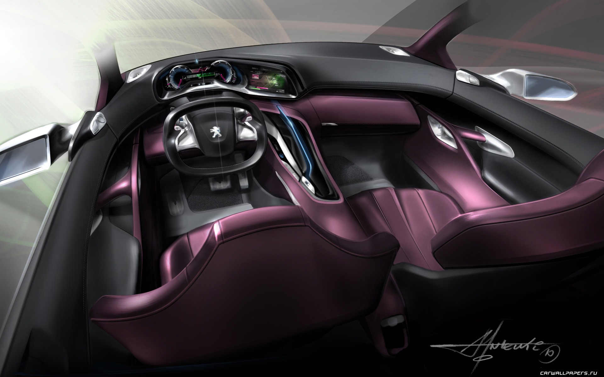 Concept Car Peugeot HR1 - 2010 HD wallpaper #34 - 1920x1200