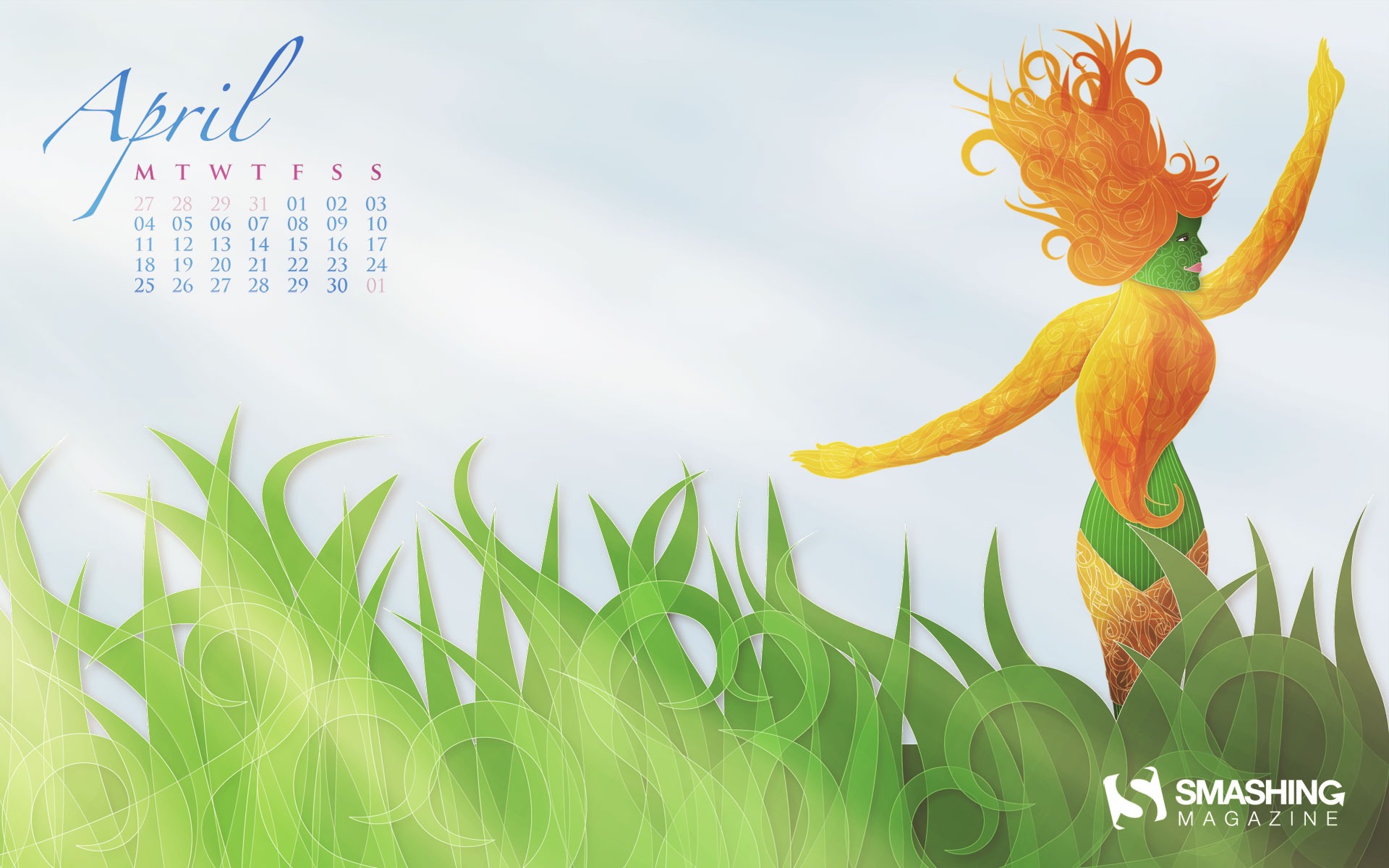 April 2011 Calendar Wallpaper (1) #11 - 1920x1200