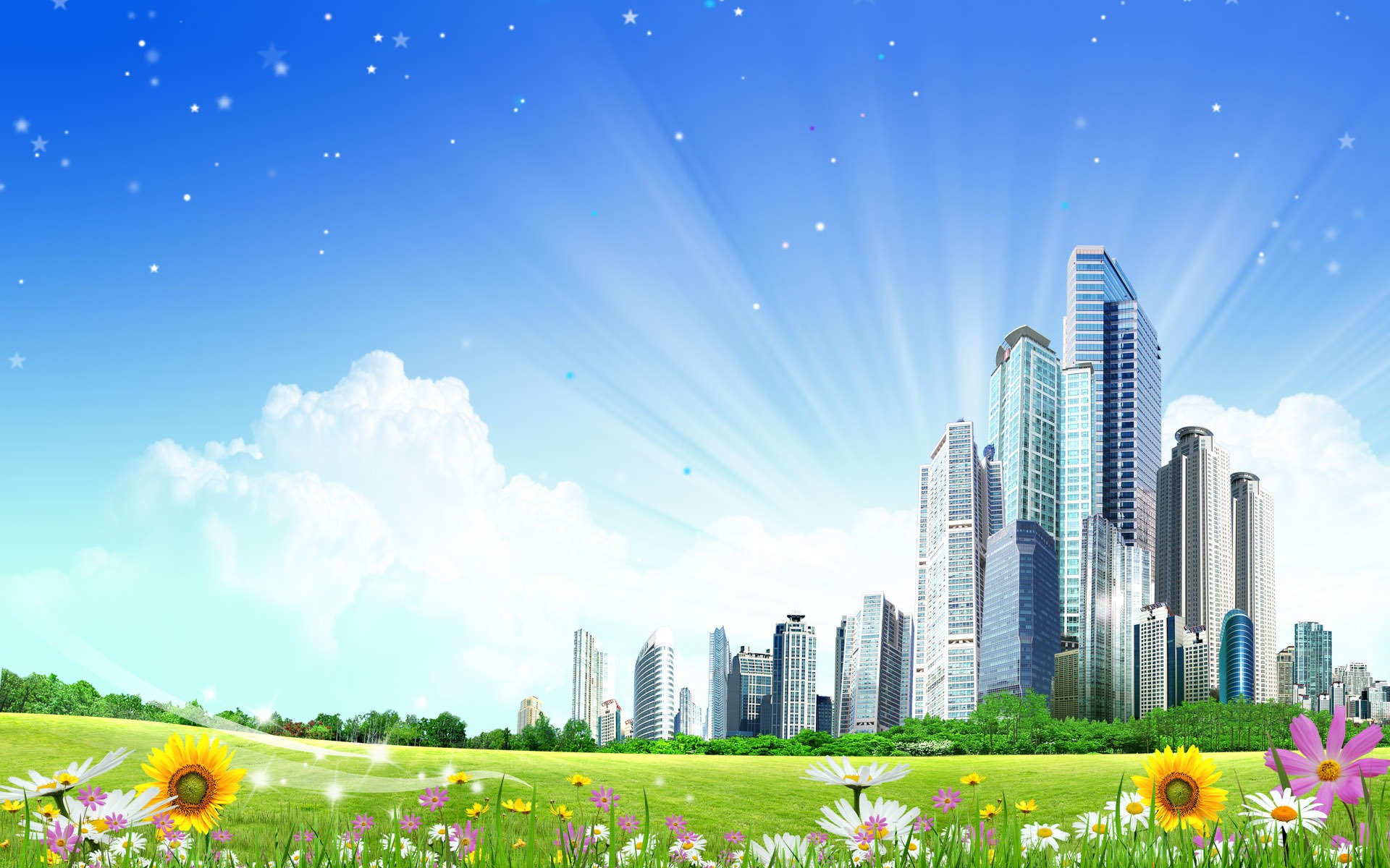 陽光燦爛的夏天 PS風景壁紙(二) #4 - 1920x1200