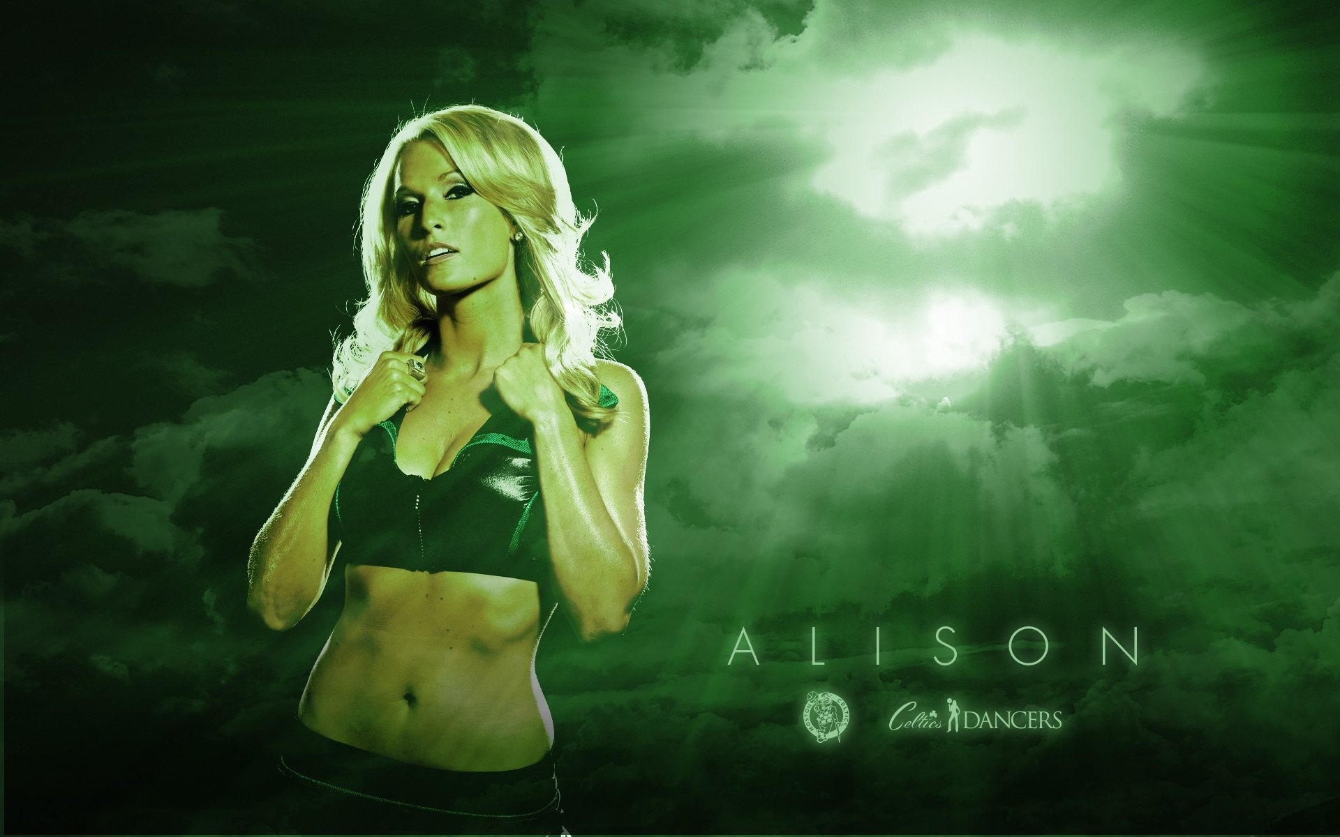 NBA 2010-11 season, the Celtics cheerleaders wallpaper #2 - 1920x1200