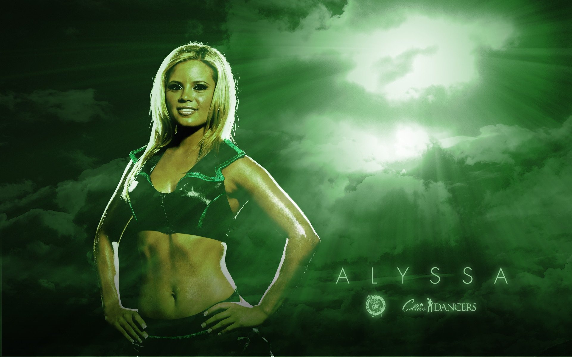 NBA 2010-11 season, the Celtics cheerleaders wallpaper #3 - 1920x1200