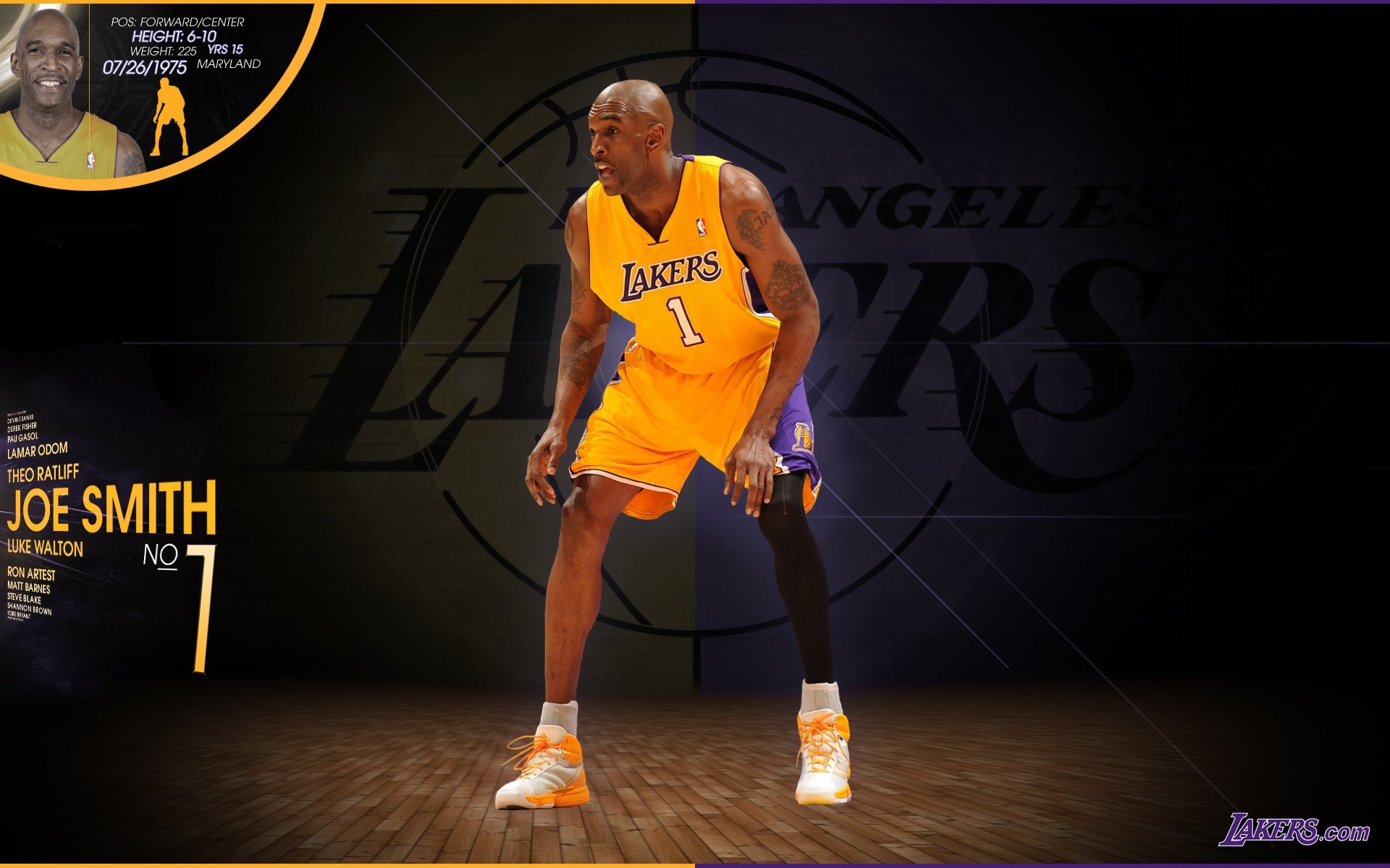 NBA 2010-11 temporada, Los Angeles Lakers Fondo de Pantalla #5 - 1920x1200