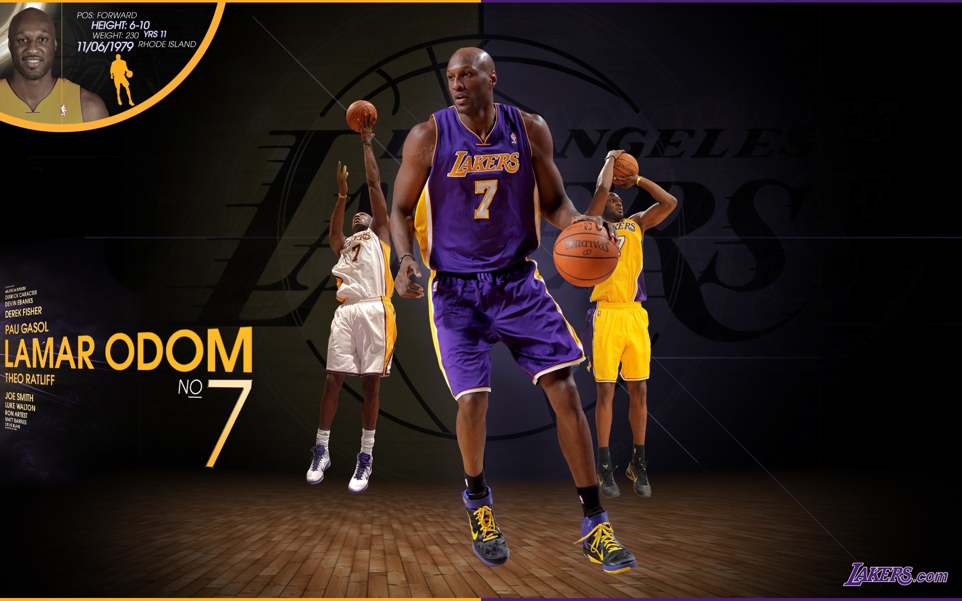NBA la saison 2010-11, les Lakers de Los Angeles Fonds d'écran #7 - 1920x1200