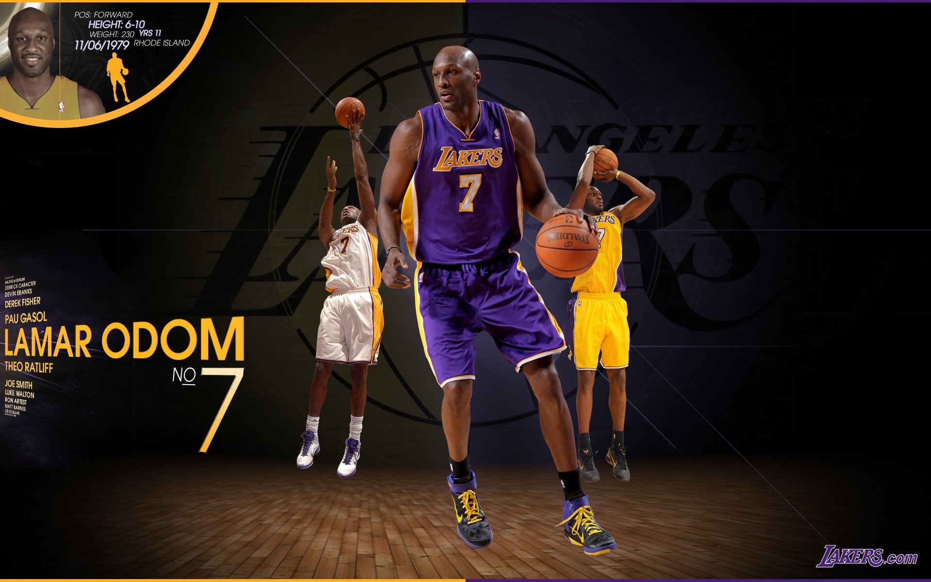 NBA 2010-11賽季 洛杉磯湖人隊 壁紙 #7 - 1920x1200