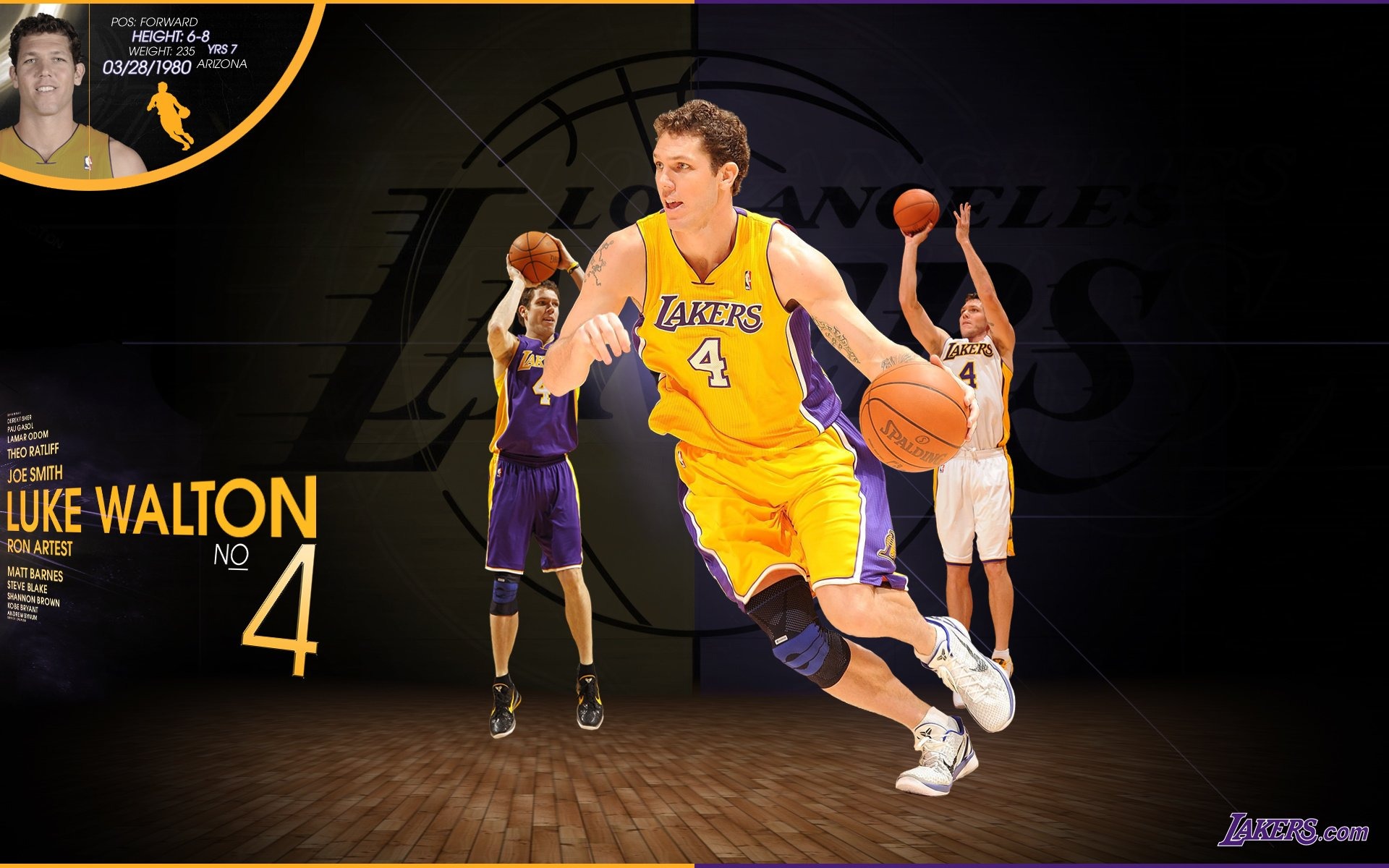 NBA 2010-11 temporada, Los Angeles Lakers Fondo de Pantalla #8 - 1920x1200