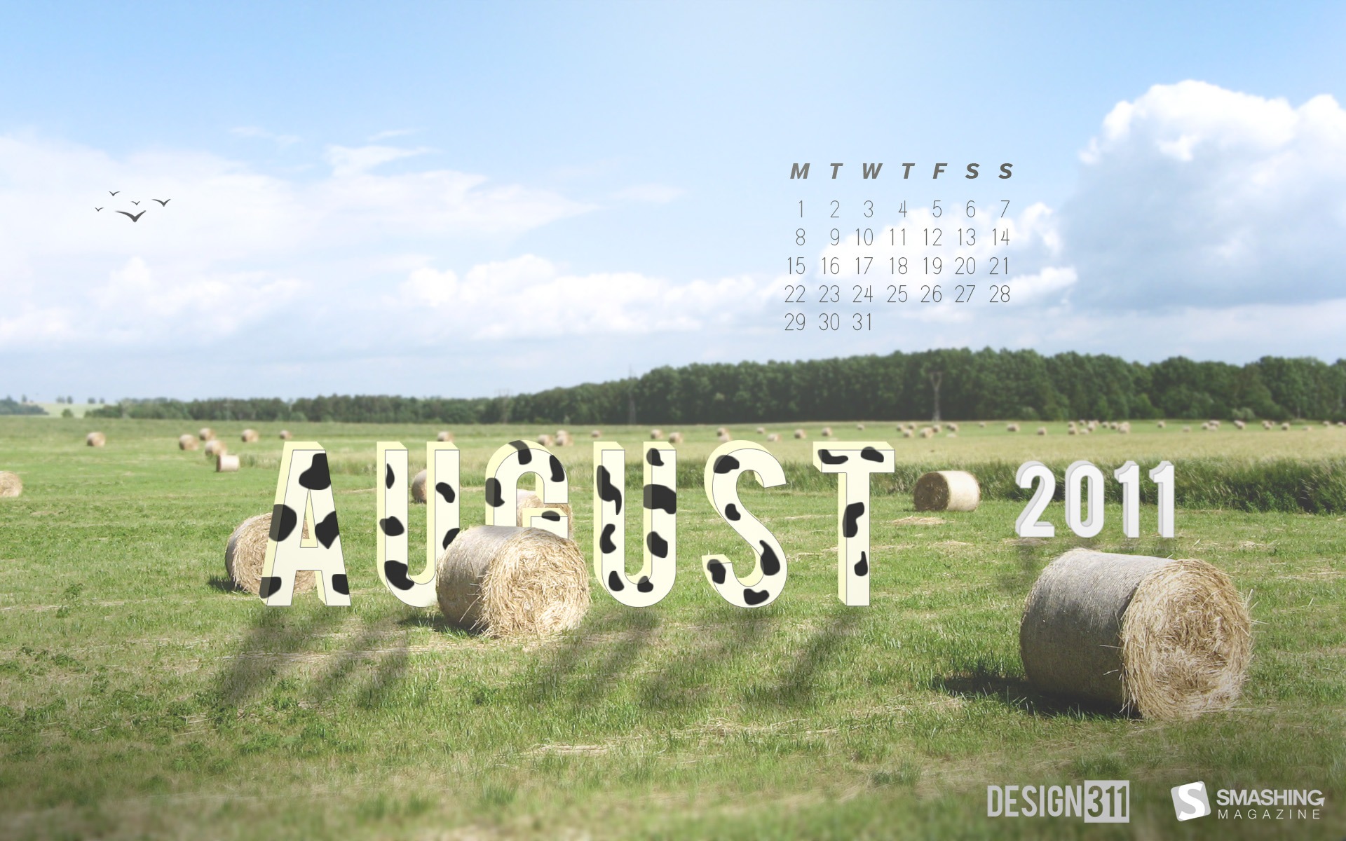 August 2011 calendar wallpaper (1) #11 - 1920x1200