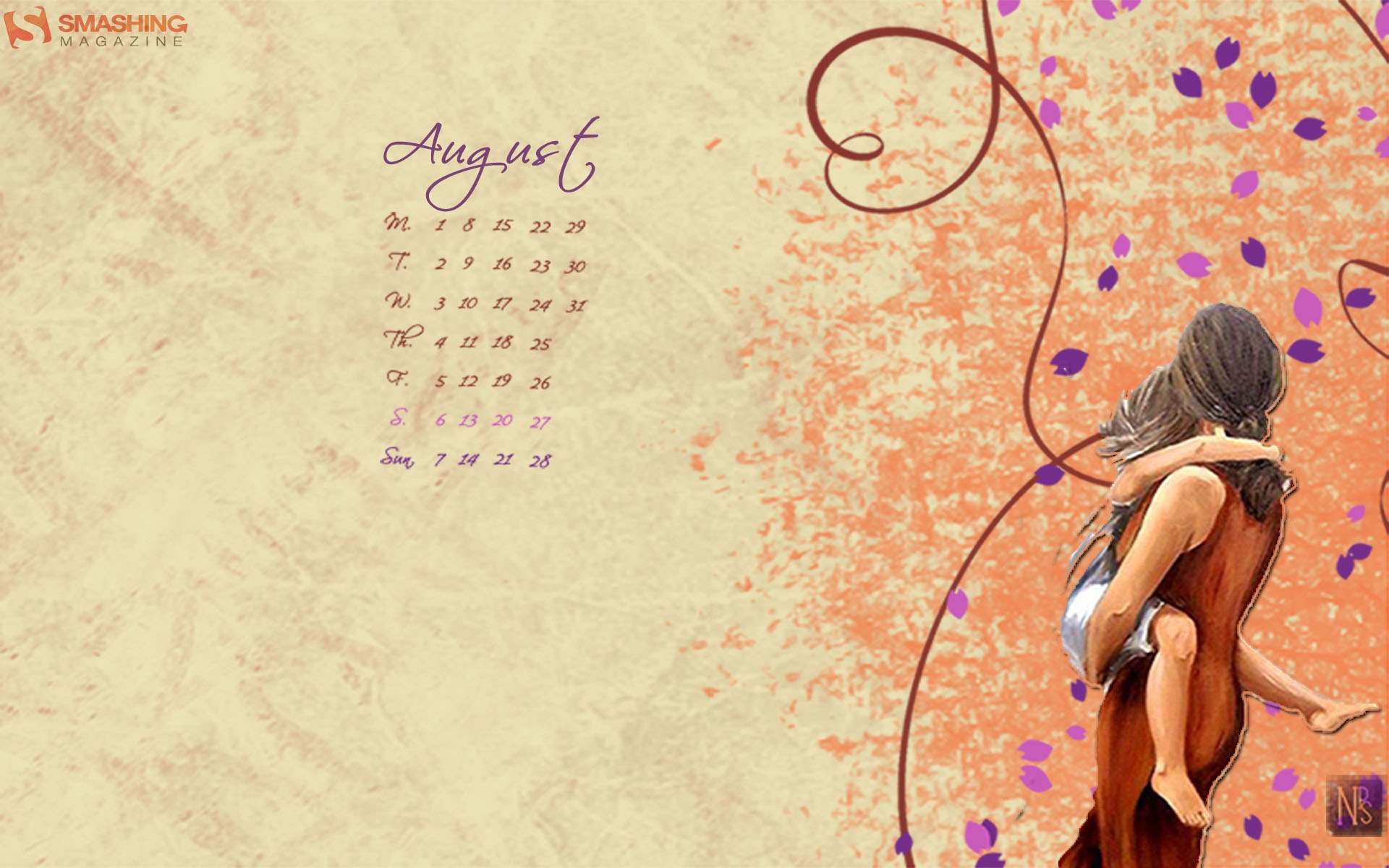 August 2011 calendar wallpaper (2) #13 - 1920x1200