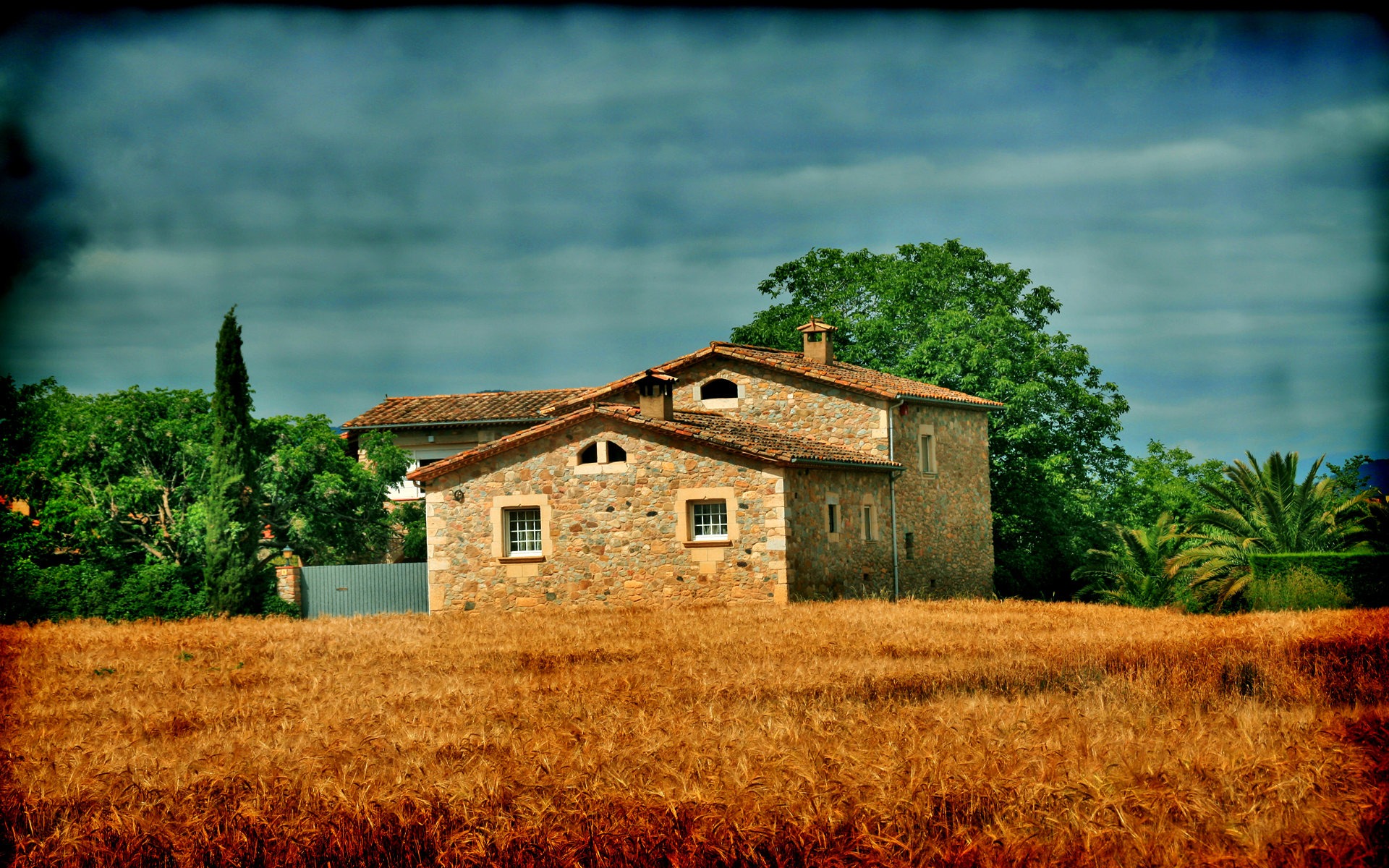 Spanien Girona HDR-Stil Hintergrundbilder #10 - 1920x1200