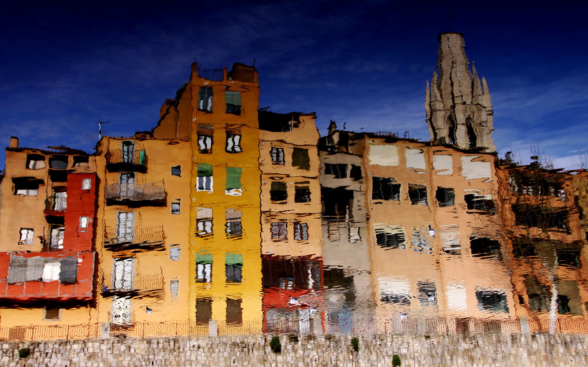 Španělsko Girona HDR-styl tapety #18 - 1920x1200