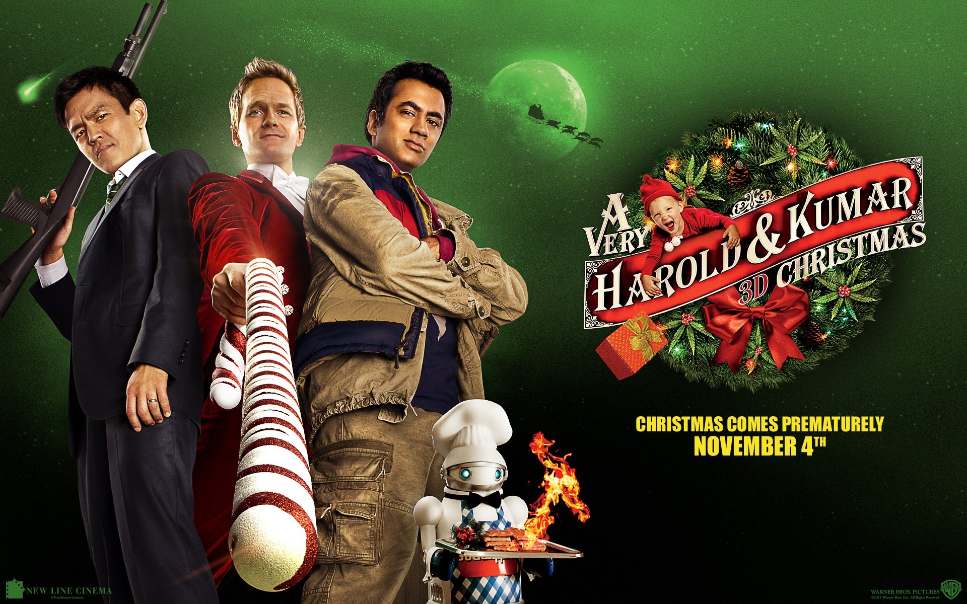 A Very Harold & Kumar Christmas 尋堡奇遇3 高清壁紙 #2 - 1920x1200