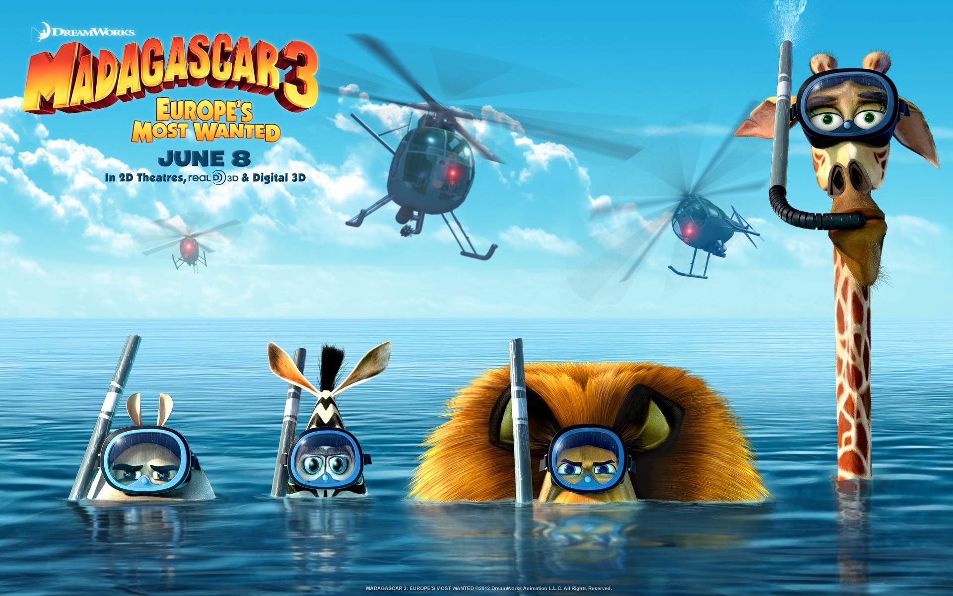 Madagascar 3: Europe Most Wanted fonds d'écran HD #10 - 1920x1200