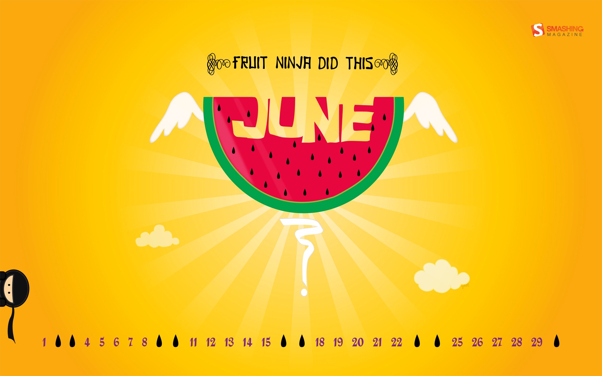 2012年6月 月曆壁紙(一) #18 - 1920x1200