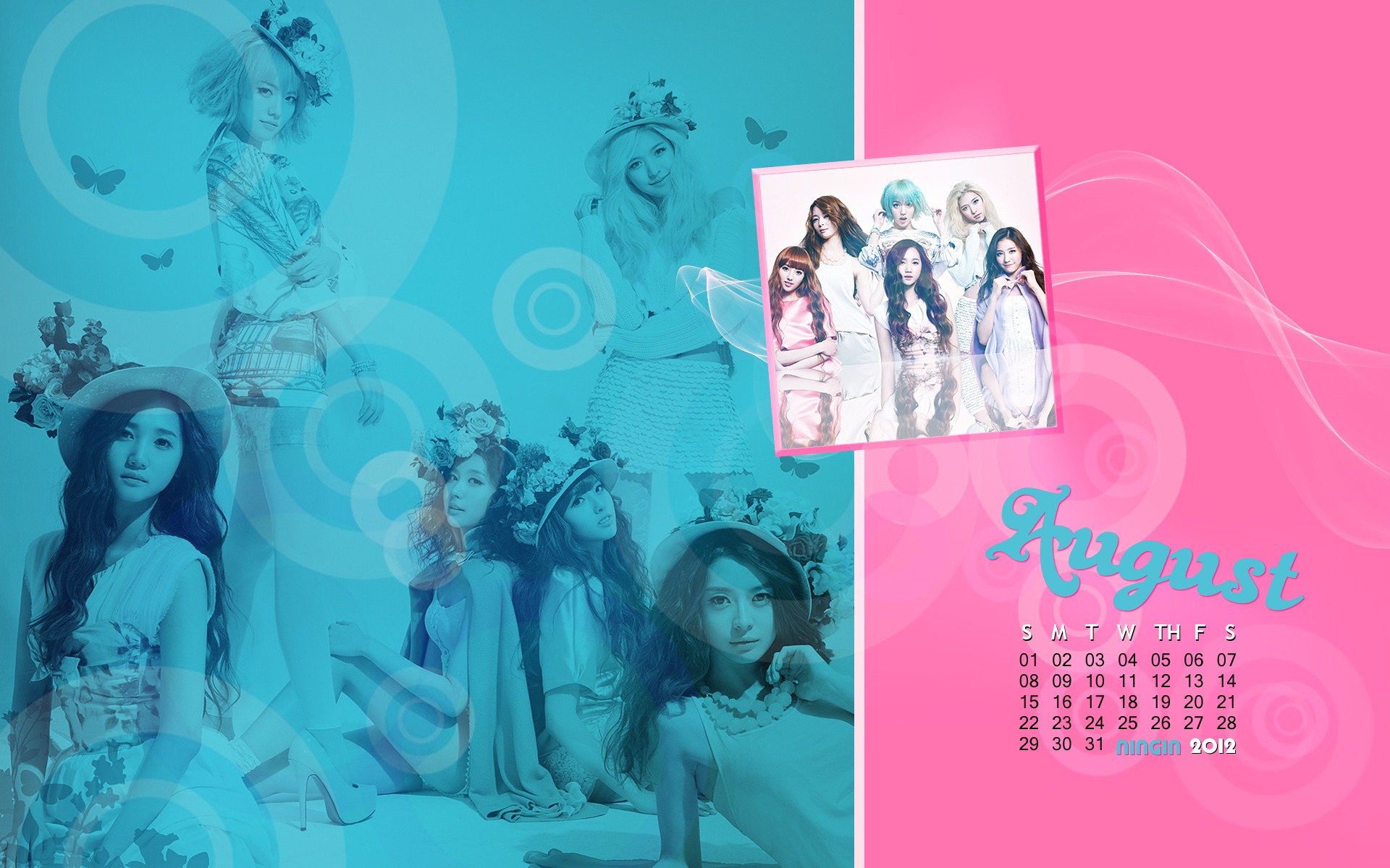 August 2012 Calendar wallpapers (2) #18 - 1920x1200