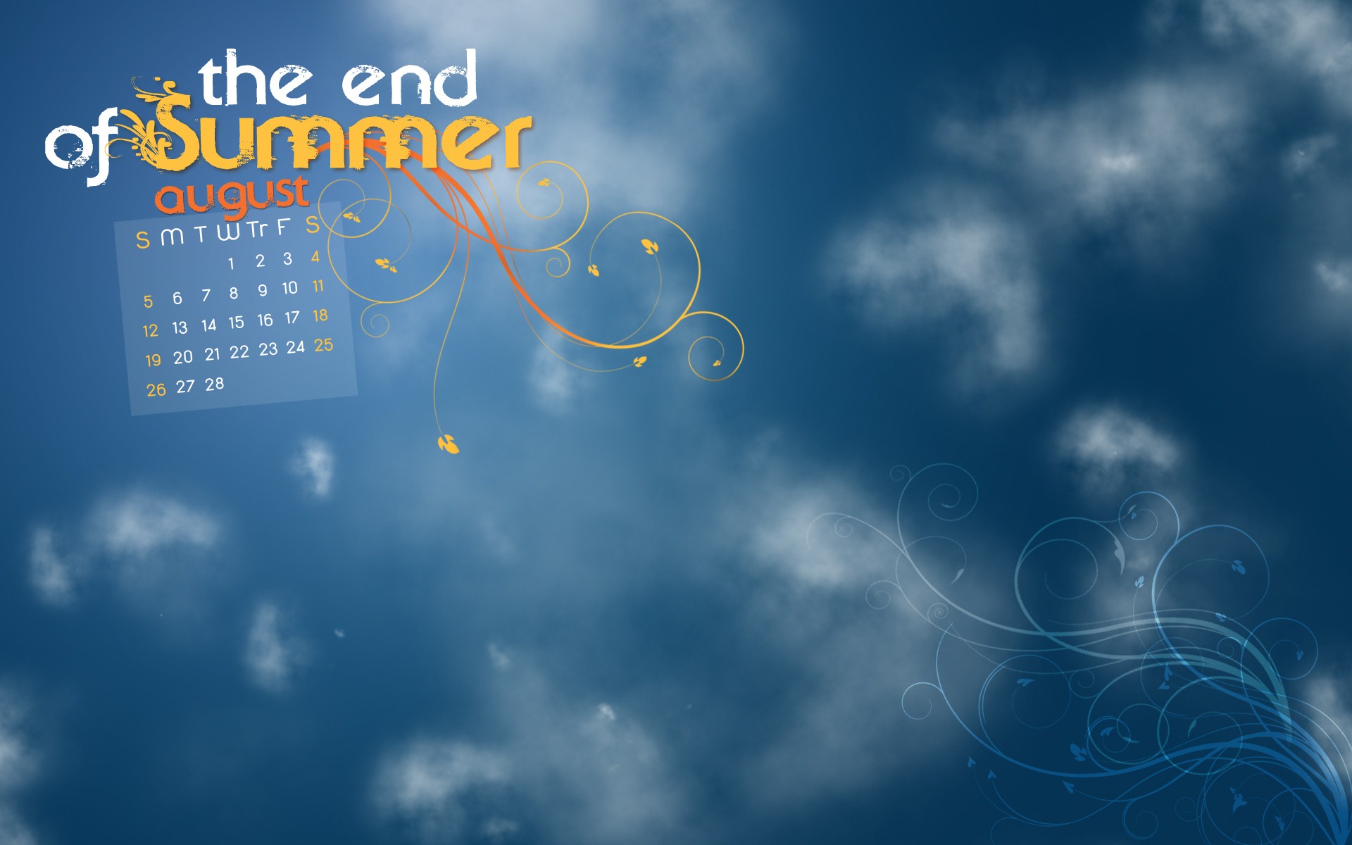 2012年8月 月曆壁紙(二) #20 - 1920x1200