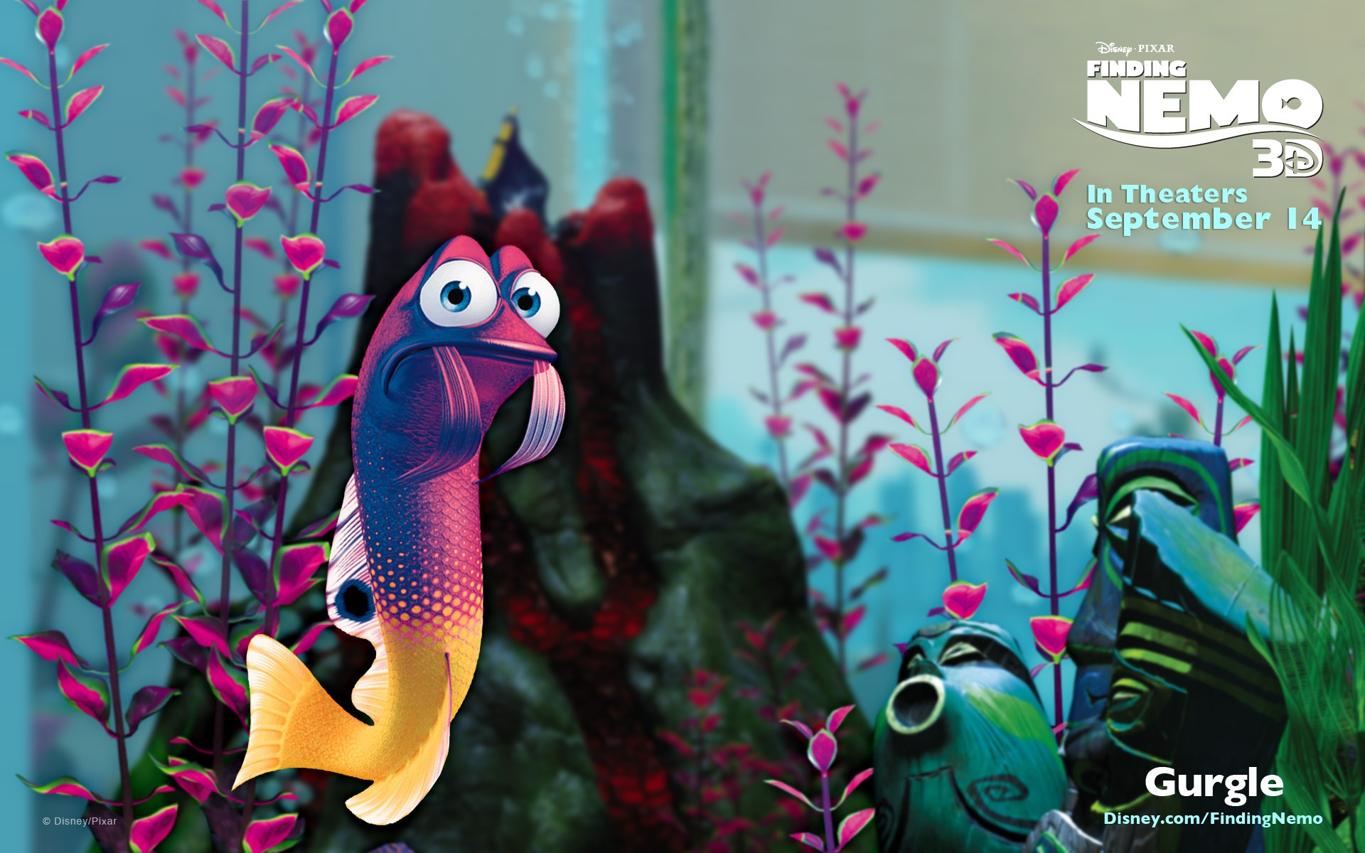 Finding Nemo 3D 海底總動員3D 2012高清壁紙 #17 - 1920x1200