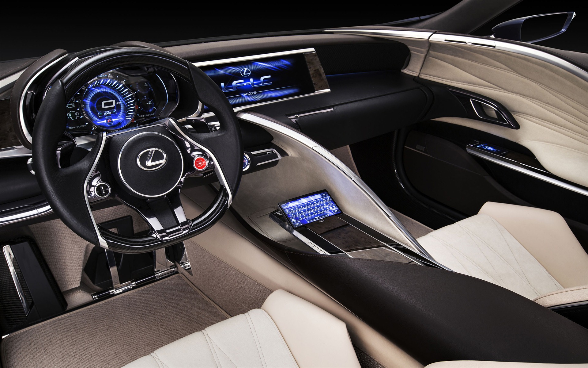 2012 Lexus LF-LC Blue concept 雷克萨斯 蓝色概念车 高清壁纸14 - 1920x1200