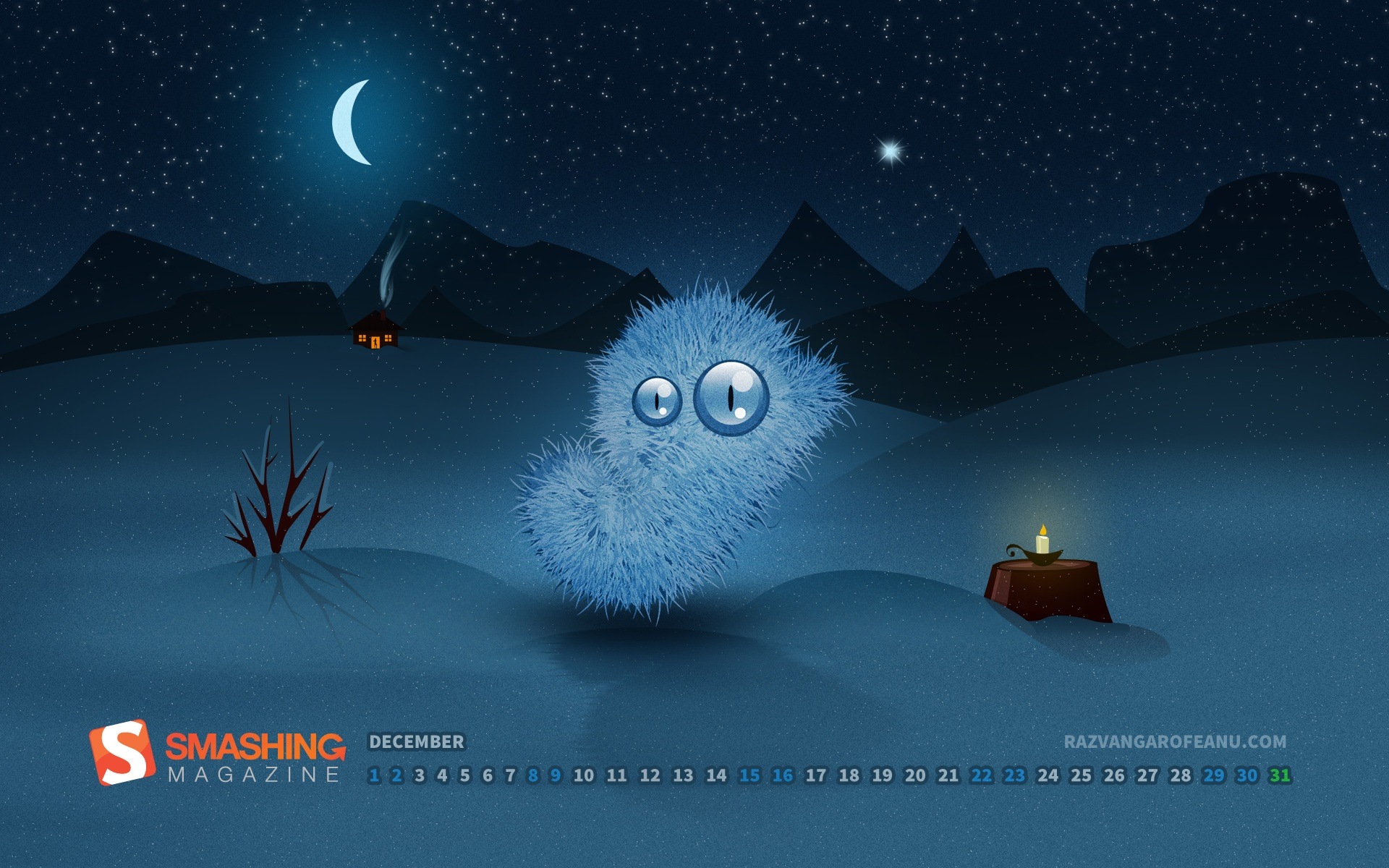 Décembre 2012 Calendar Wallpaper (2) #16 - 1920x1200
