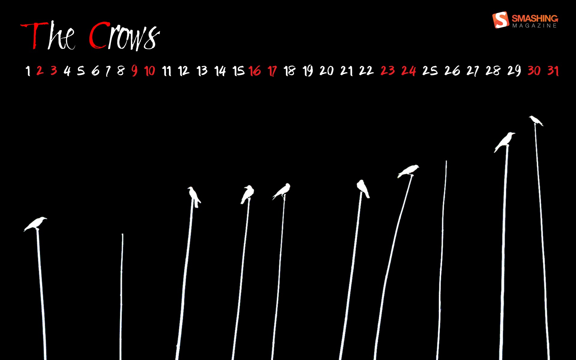 2013年3月 月曆壁紙(二) #16 - 1920x1200