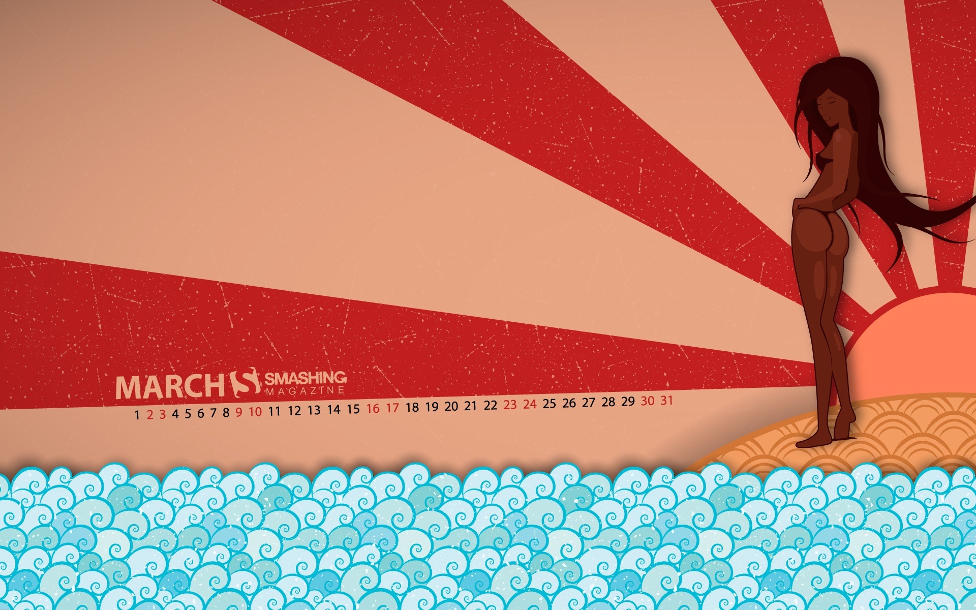 2013年3月 月历壁纸(一)19 - 1920x1200