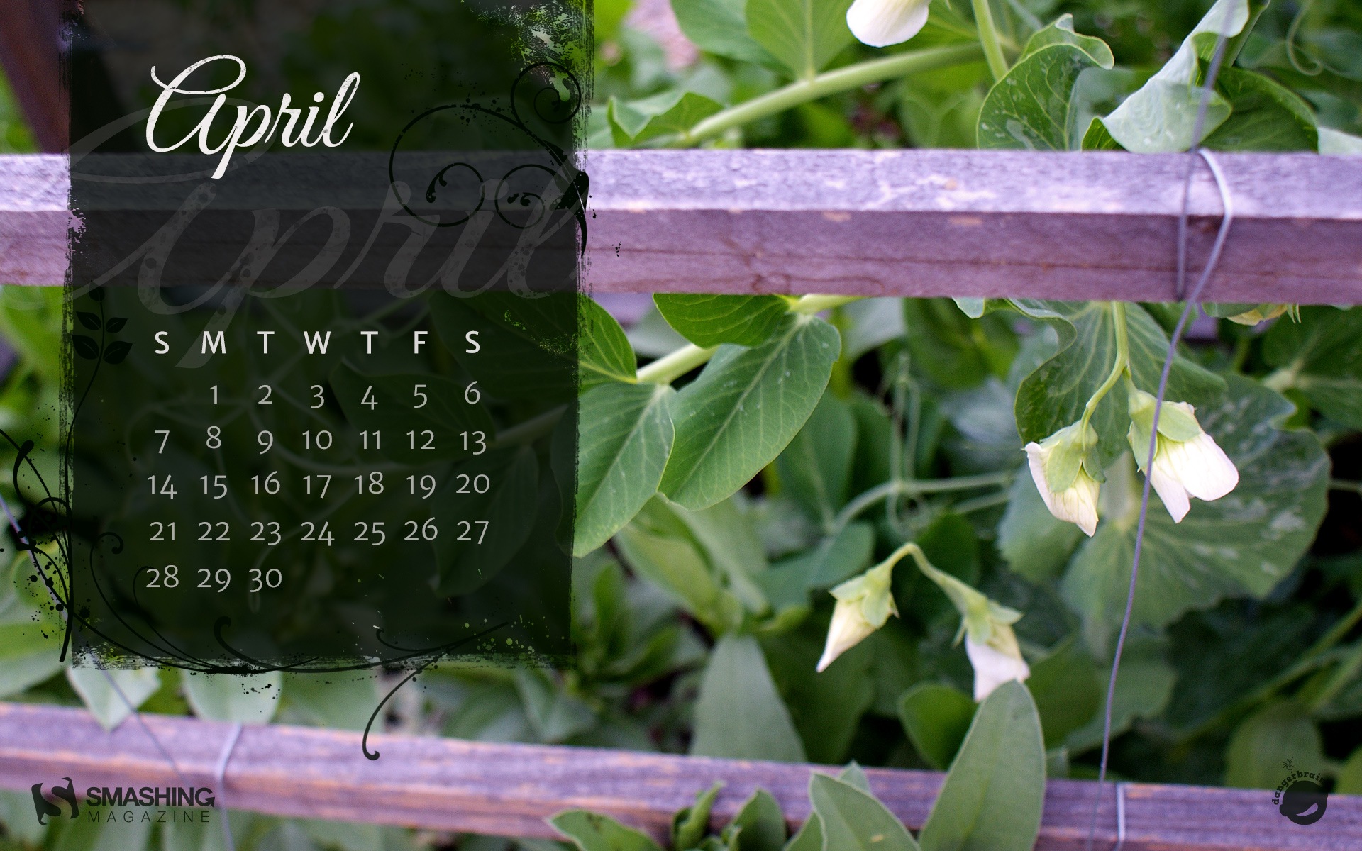 April 2013 Calendar wallpaper (1) #10 - 1920x1200