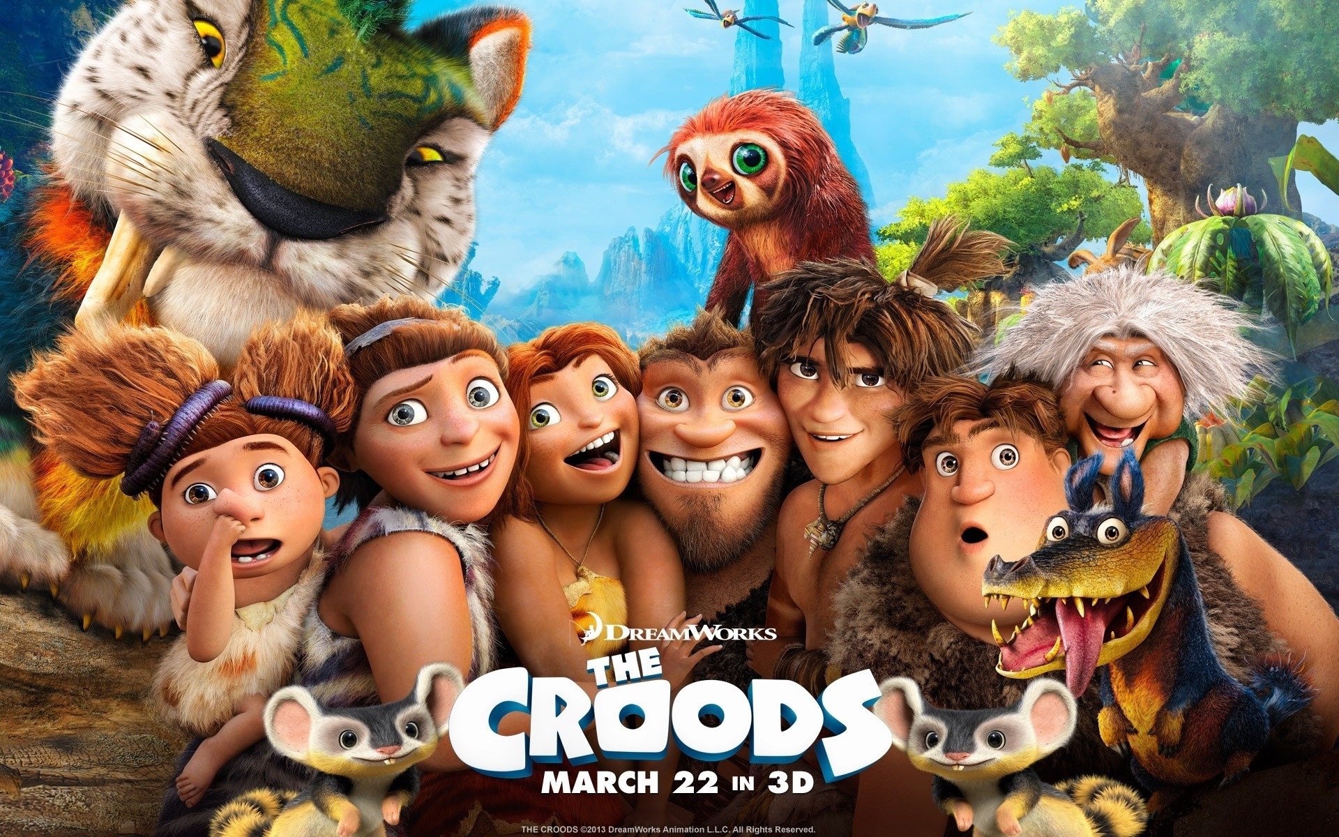 The Croods 疯狂原始人 高清电影壁纸1 - 1920x1200