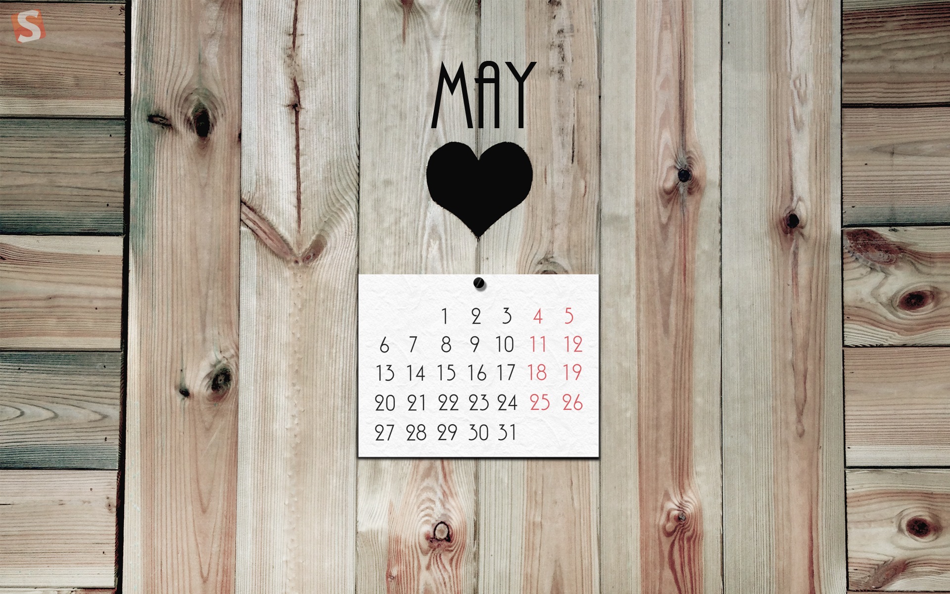 2013年5月 月曆壁紙(二) #1 - 1920x1200