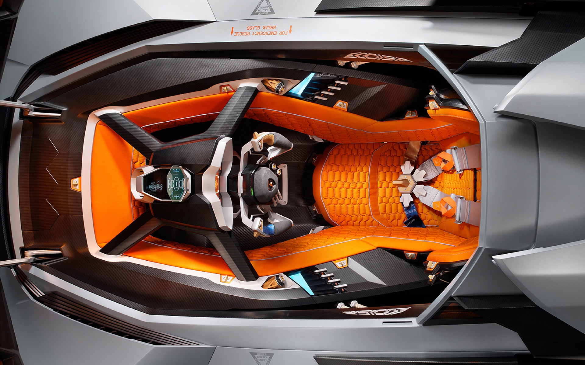 Lamborghini Egoista Concept 兰博基尼Egoista概念超级跑车 高清壁纸4 - 1920x1200