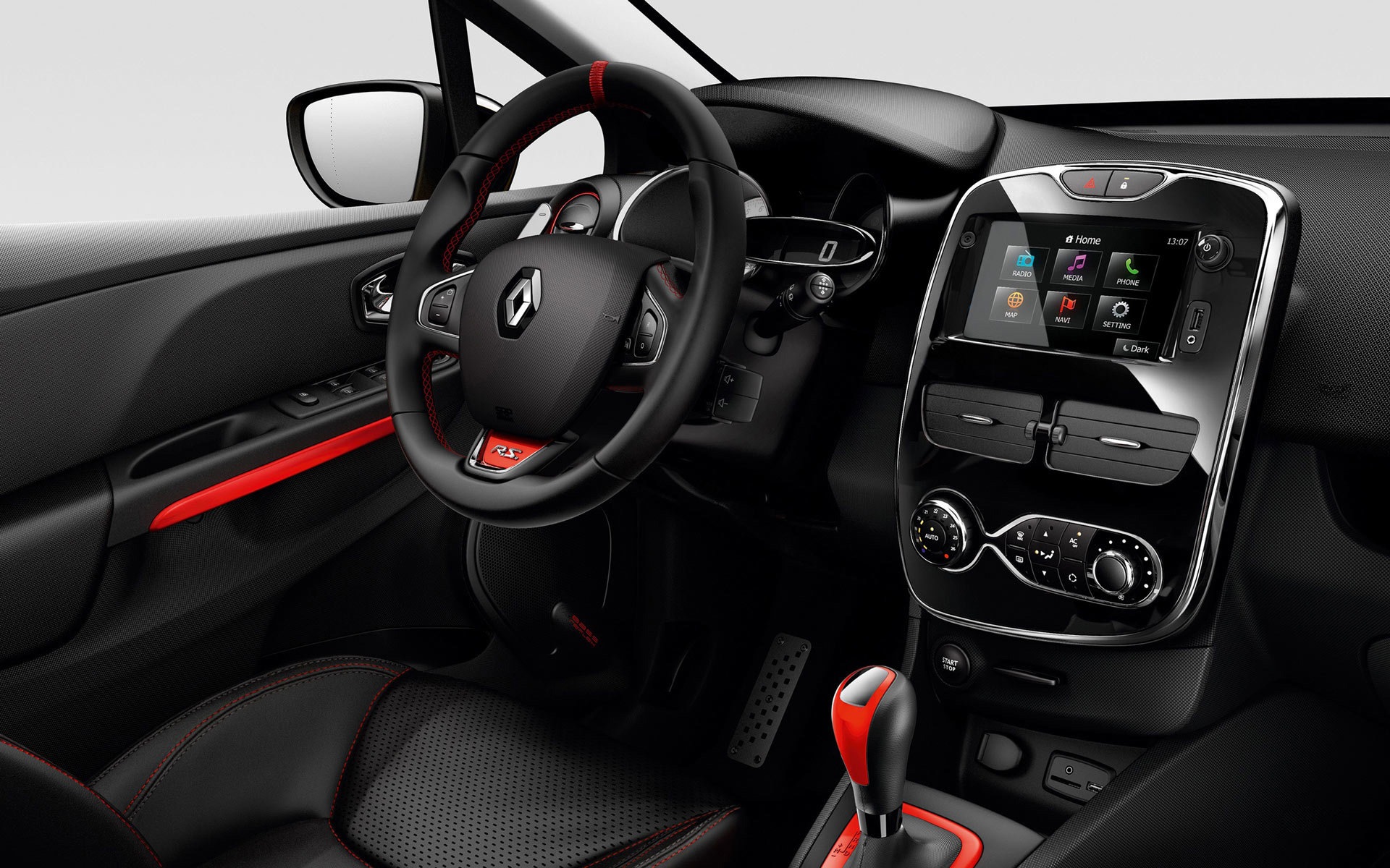 2013 雷諾CLIO RS200黃色車高清壁紙 #6 - 1920x1200