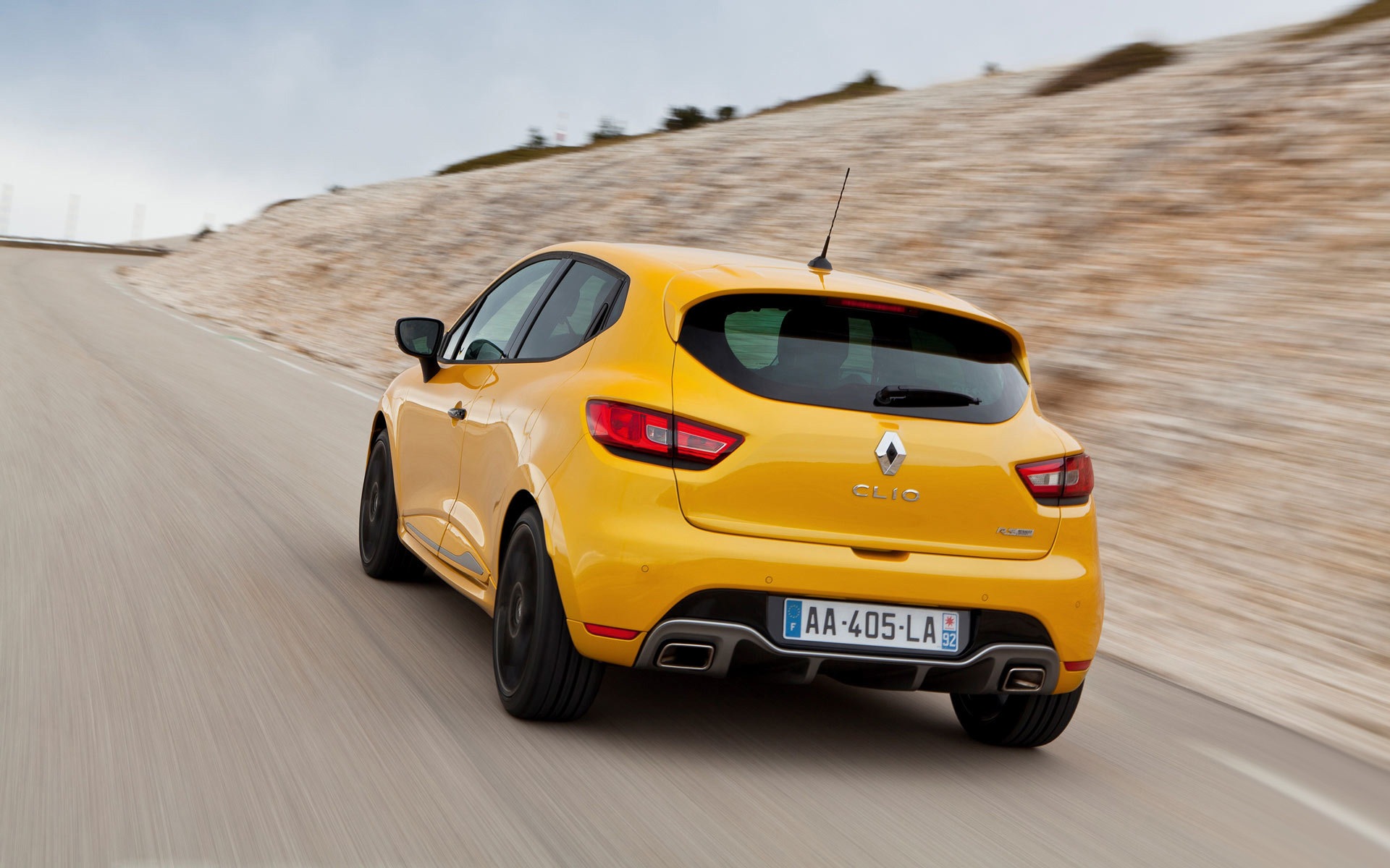 2013 Renault Clio RS 200 gelbe Farbe Auto HD Wallpaper #11 - 1920x1200