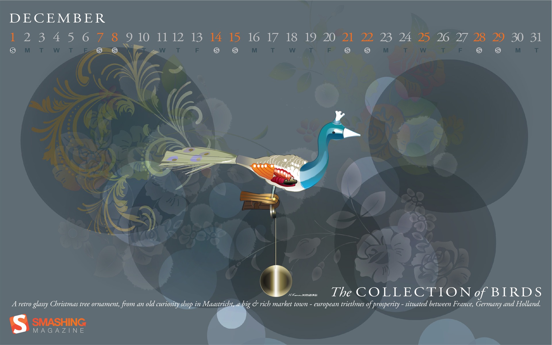 December 2013 Calendar wallpaper (2) #16 - 1920x1200