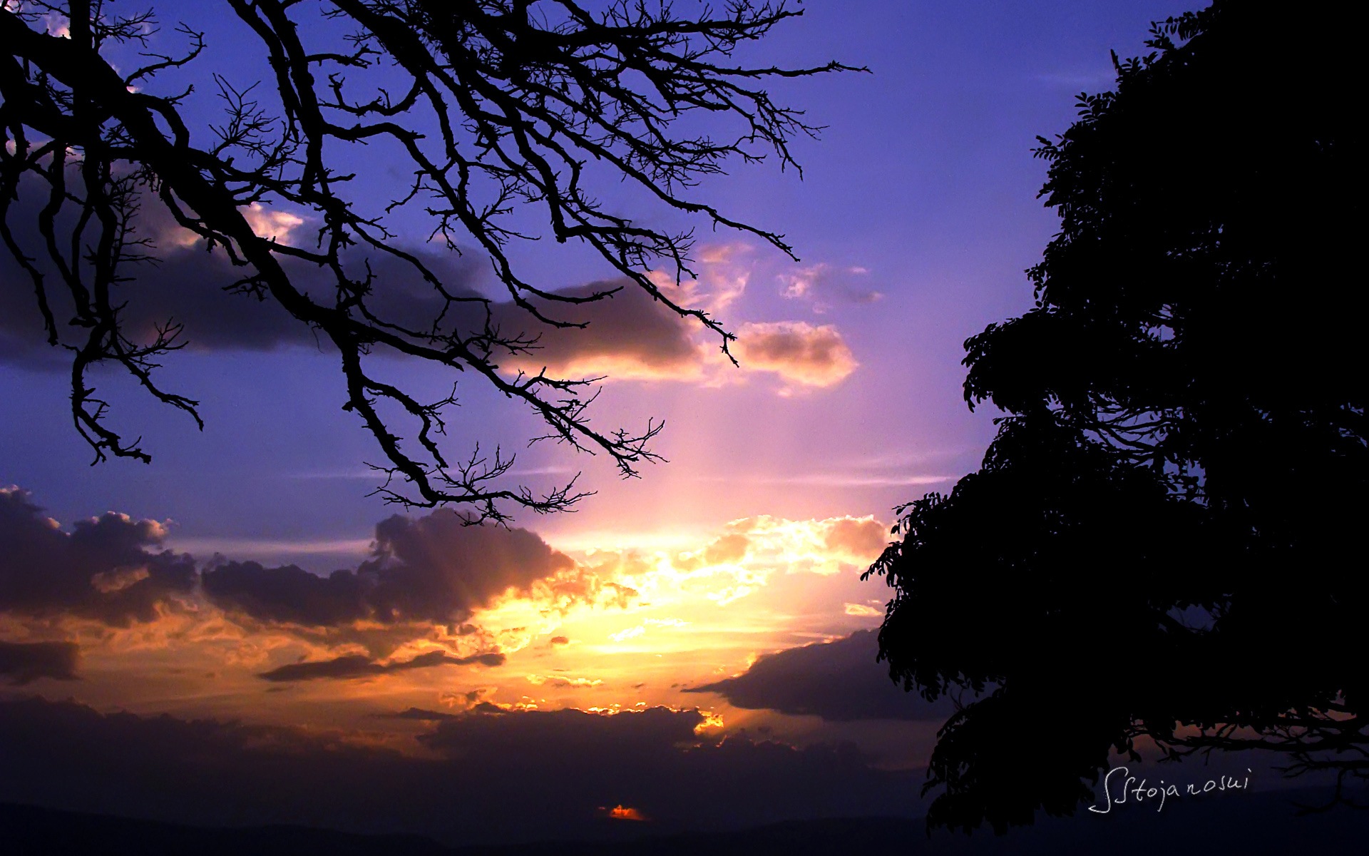 After sunset, Lake Ohrid, Windows 8 theme HD wallpapers #3 - 1920x1200