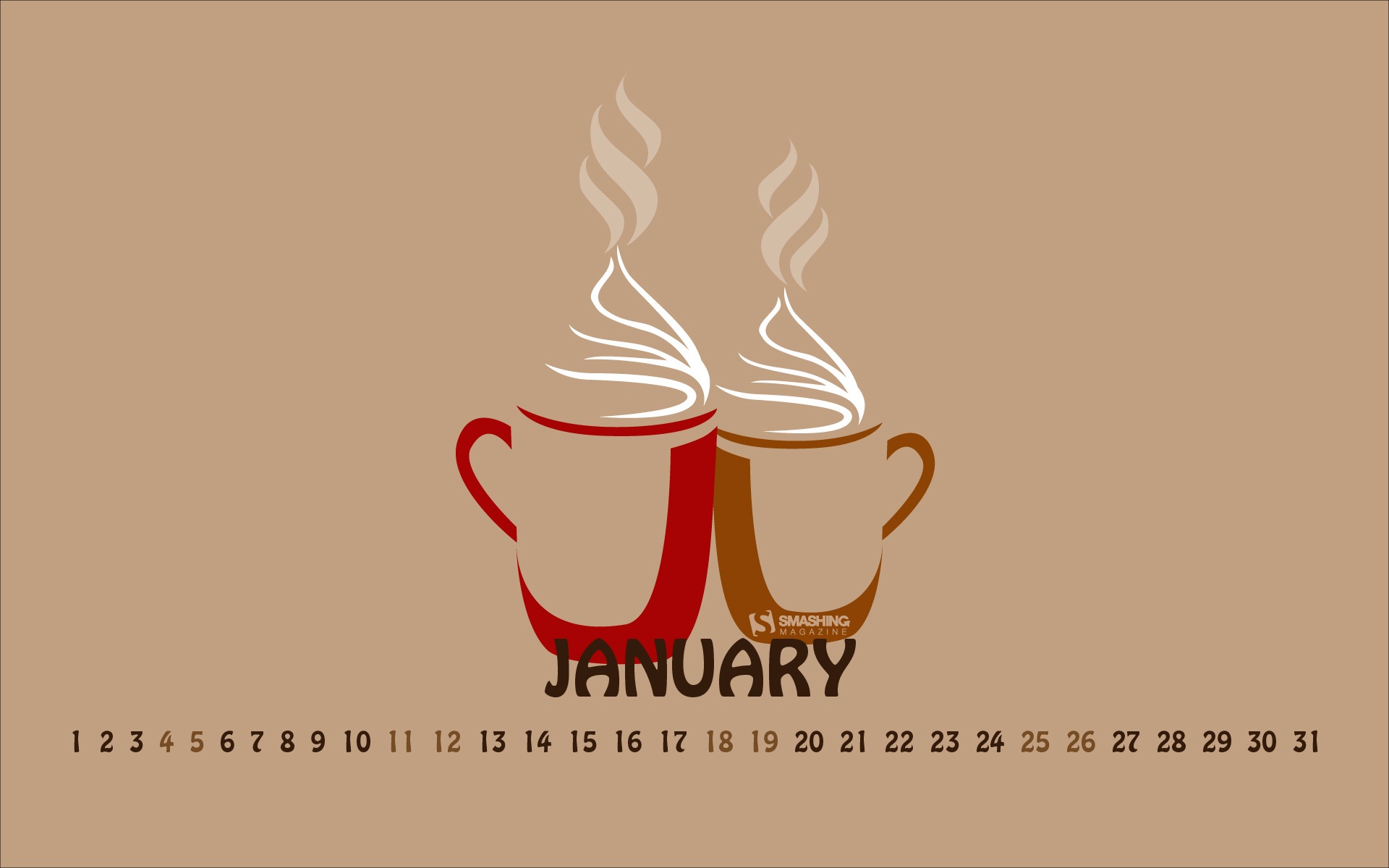 Januar 2014 Kalender Wallpaper (2) #18 - 1920x1200