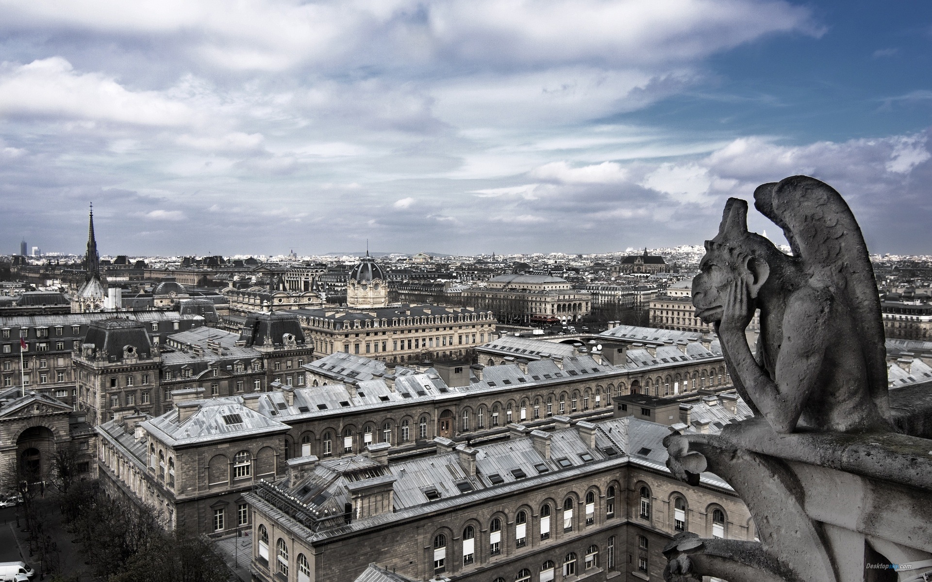 巴黎圣母院 高清风景壁纸12 - 1920x1200