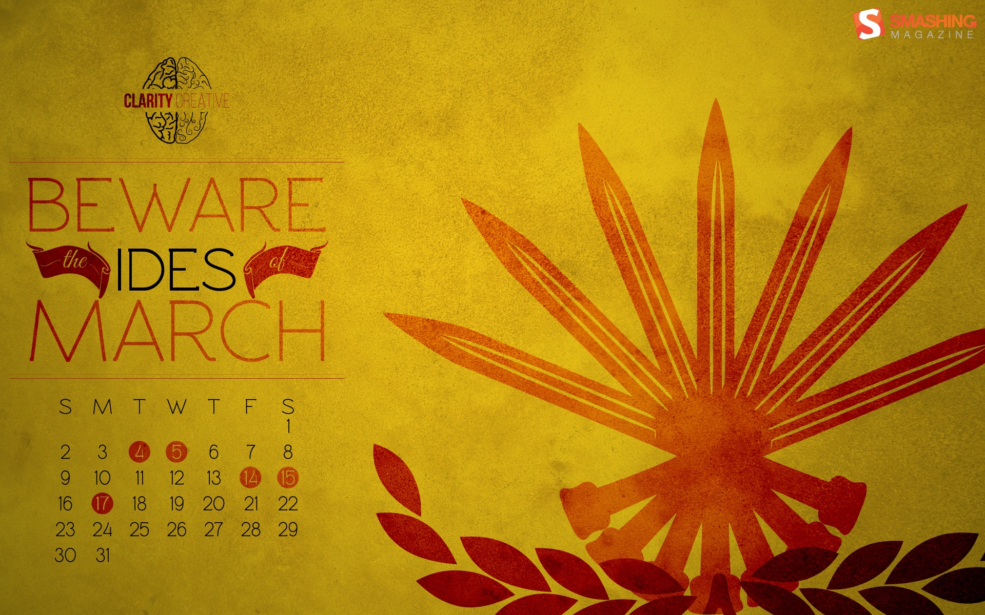 2014年3月 月曆壁紙(二) #3 - 1920x1200