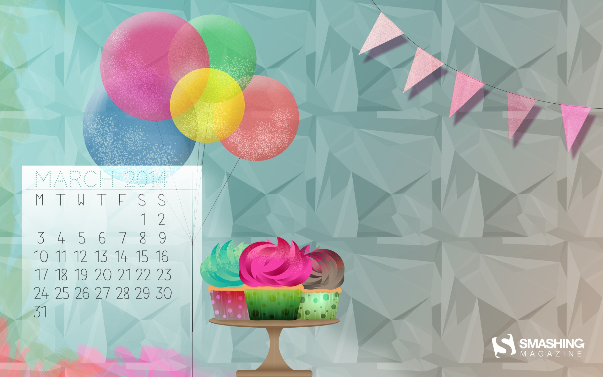 March 2014 calendar wallpaper (2) #4 - 1920x1200