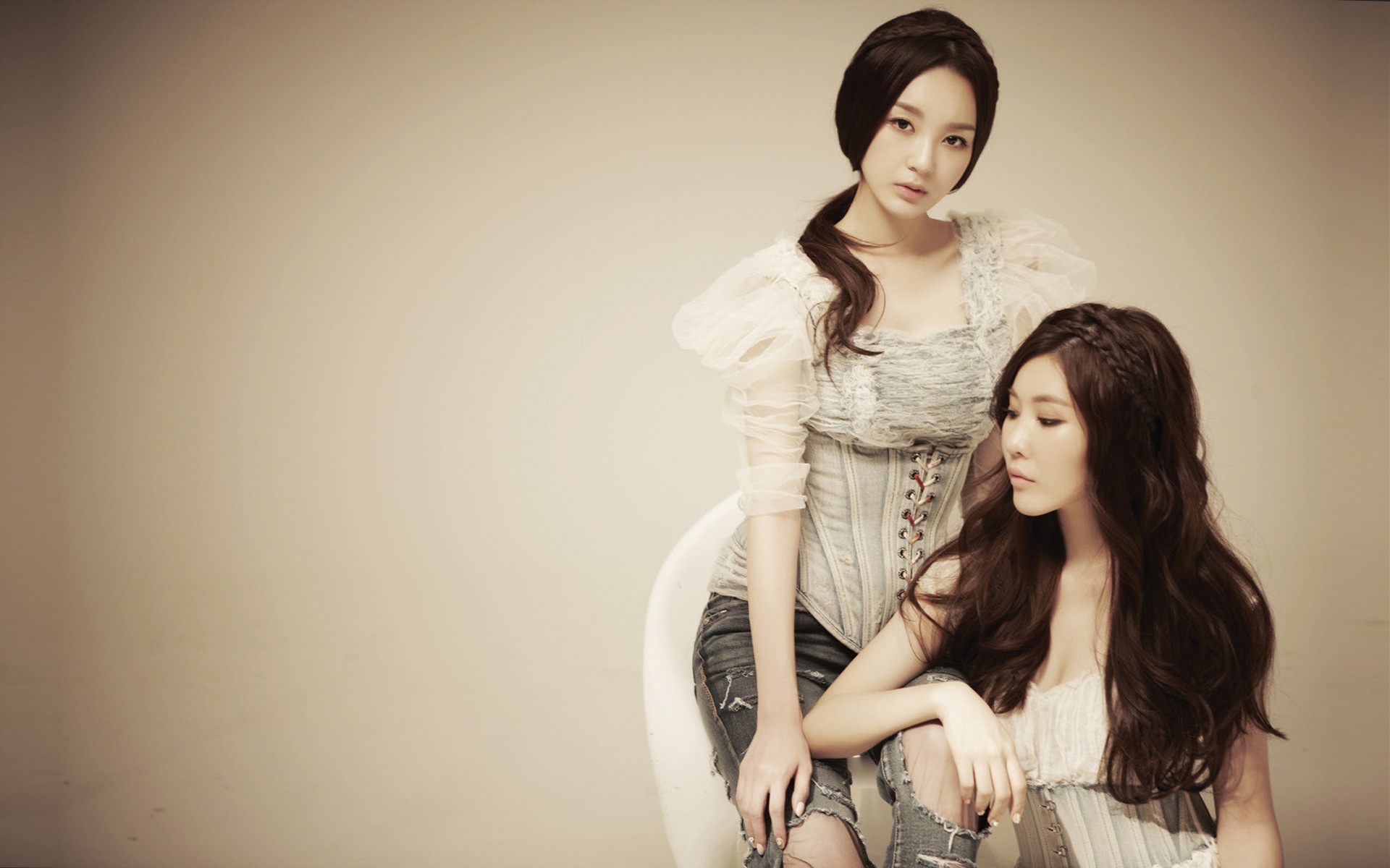 Davichi, duo de groupe coréen de fille, fonds d'écran HD #8 - 1920x1200