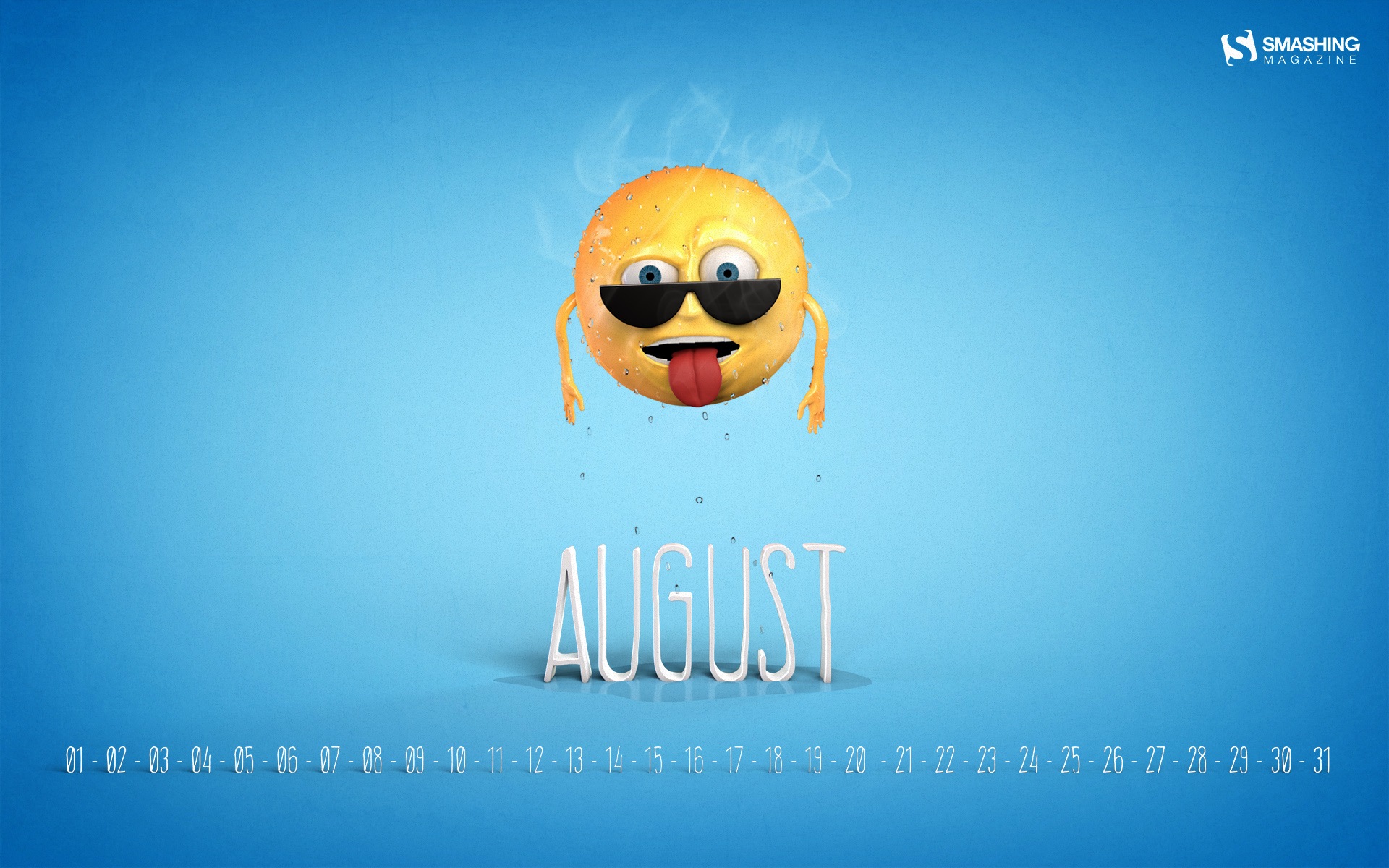 2014年8月 月曆壁紙(二) #11 - 1920x1200