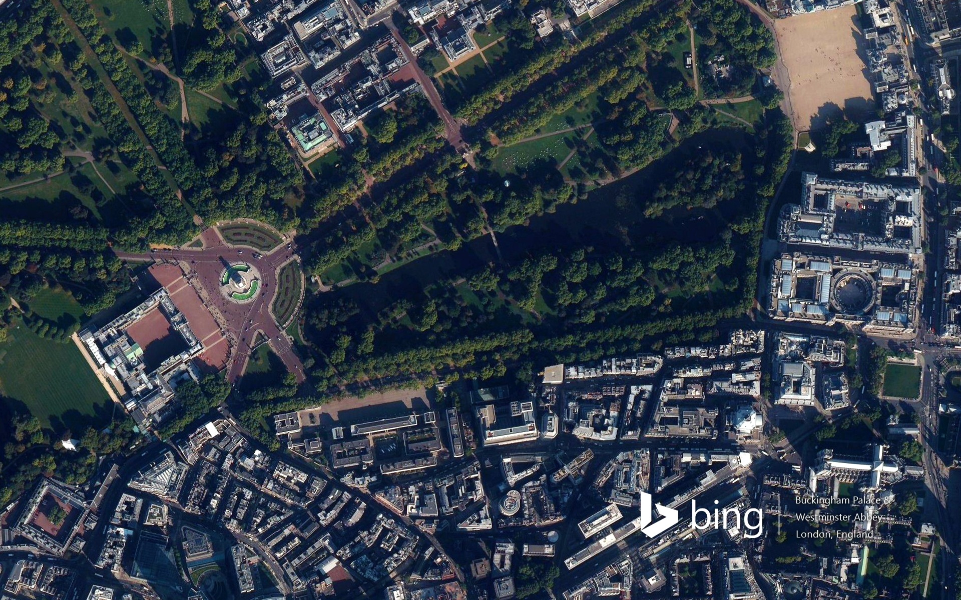 Microsoft Bing fondos de pantalla HD: Vista aérea de Europa #3 - 1920x1200