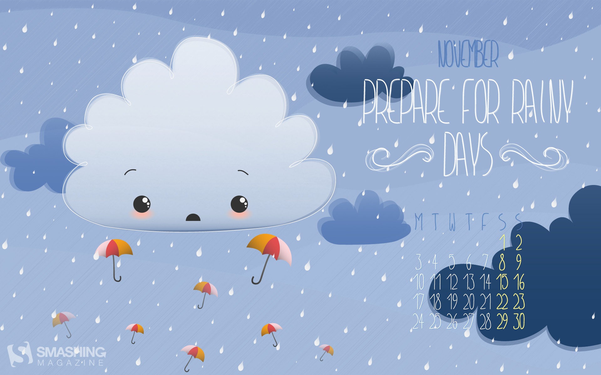 2014년 11월 캘린더 벽지 (1)Novembre Déc 2014 Calendrier fond d'écran (2) #16 - 1920x1200