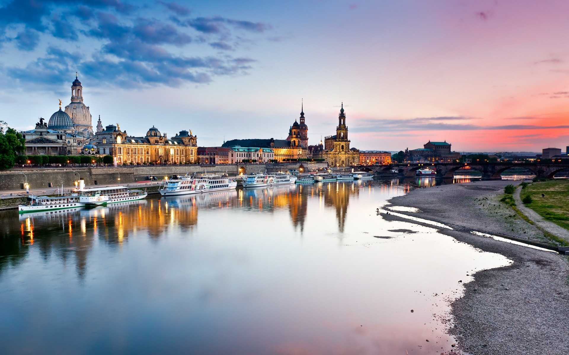 Alemania Dresden fondos de pantalla HD paisaje de la ciudad #12 - 1920x1200