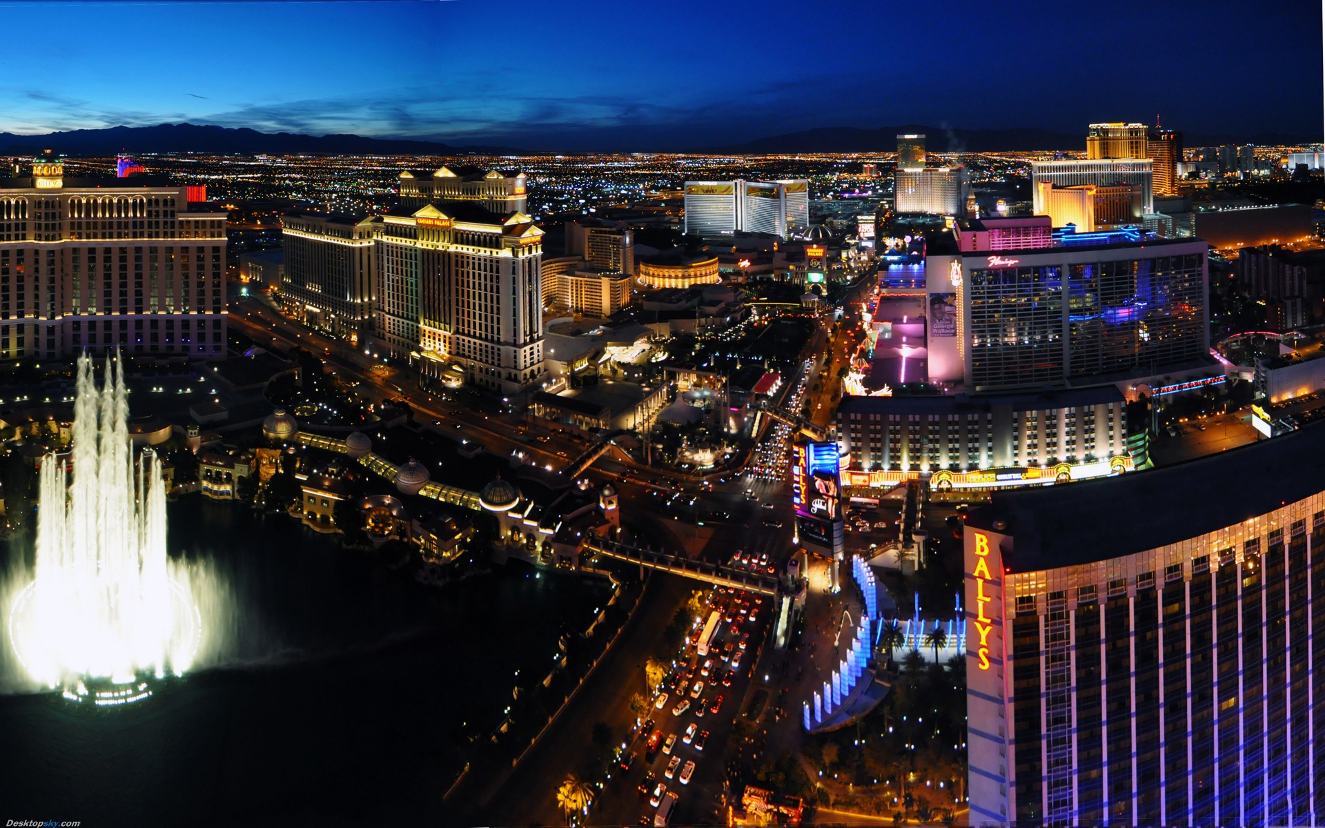 Hermosa noche en fondos de pantalla de alta definición de Las Vegas #7 - 1920x1200