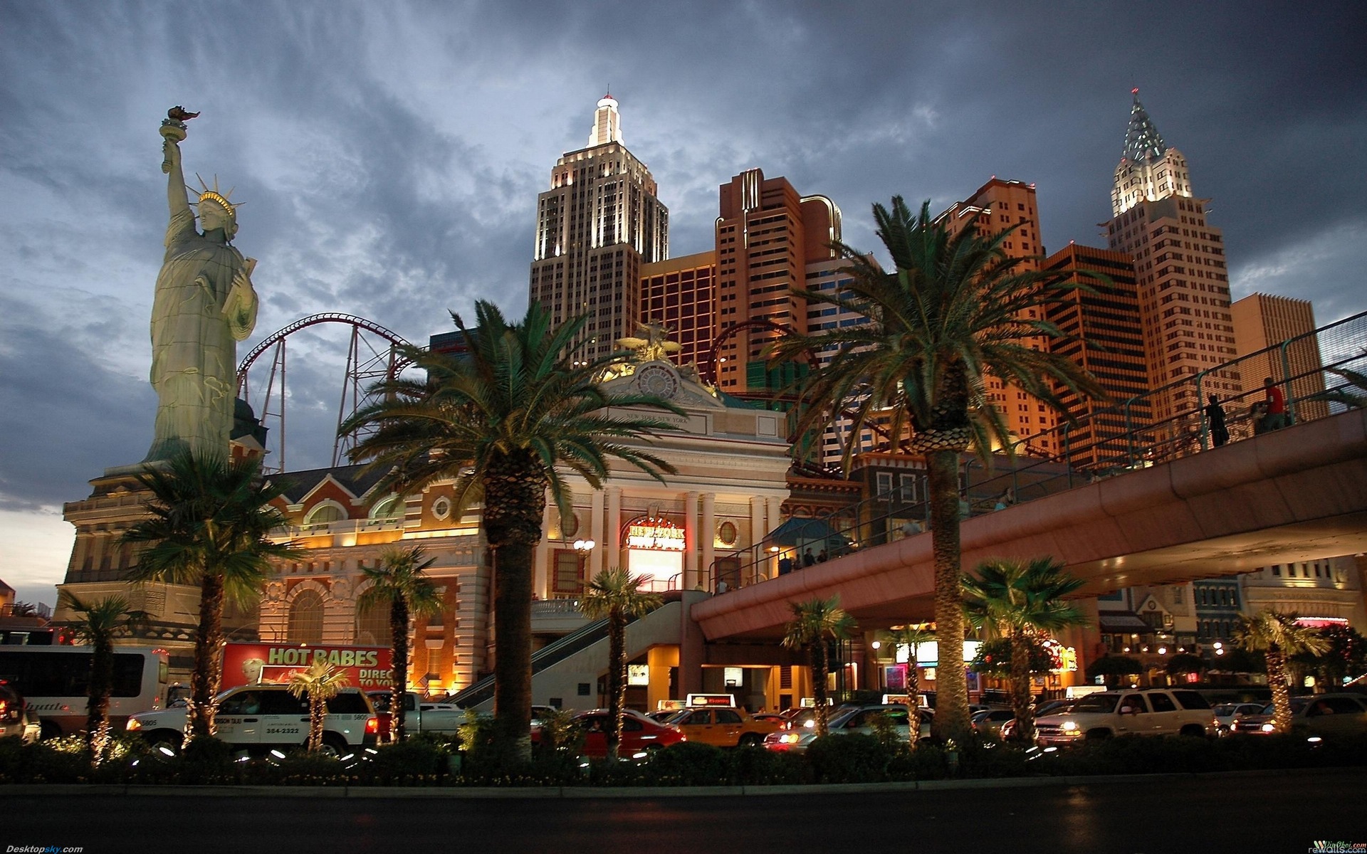 Hermosa noche en fondos de pantalla de alta definición de Las Vegas #8 - 1920x1200