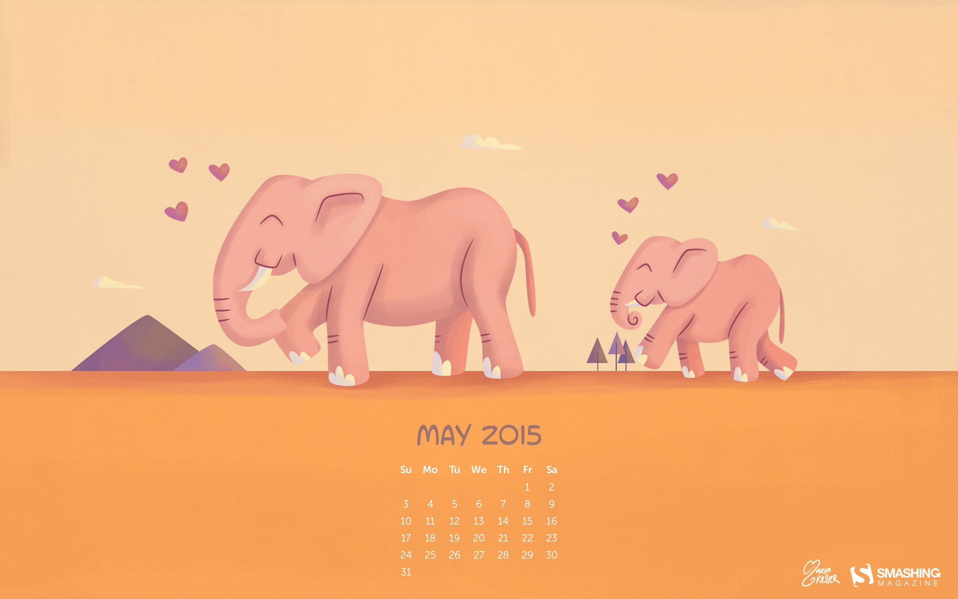 2015年5月 月曆壁紙(二) #20 - 1920x1200