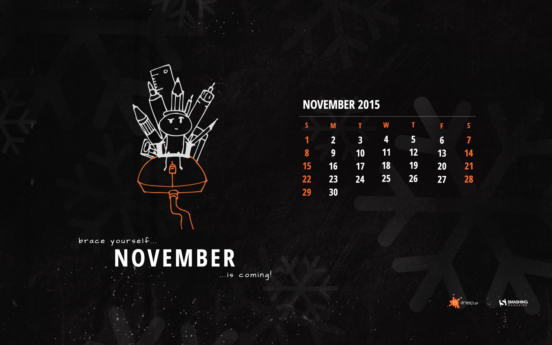 November 2015 Kalender Wallpaper (2) #9 - 1920x1200