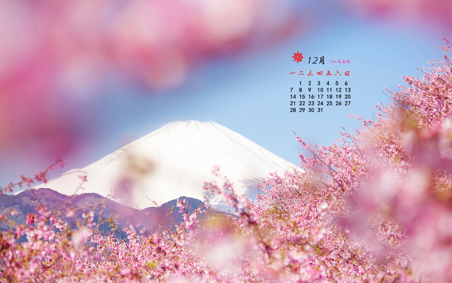 December 2015 Calendar wallpaper (1) #6 - 1920x1200