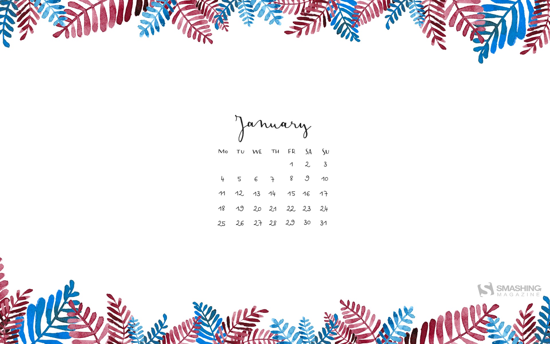 Januar 2016 Kalender Wallpaper (2) #8 - 1920x1200