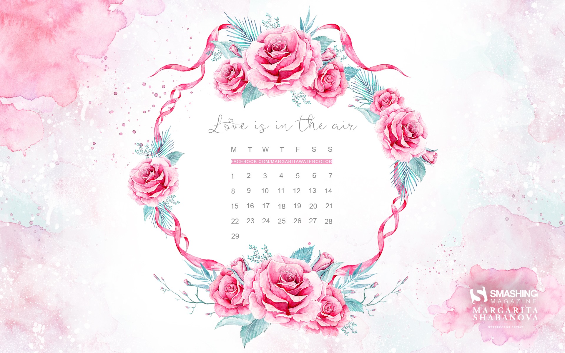 February 2016 Calendar wallpaper (2) #6 - 1920x1200